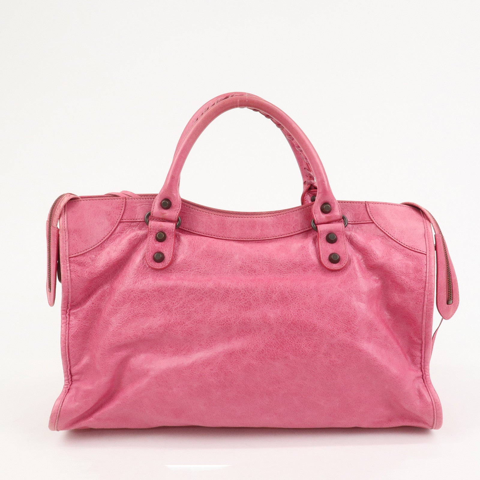 BALENCIAGA The City Leather 2Way Bag Hand Bag Shoulder Bag 115748