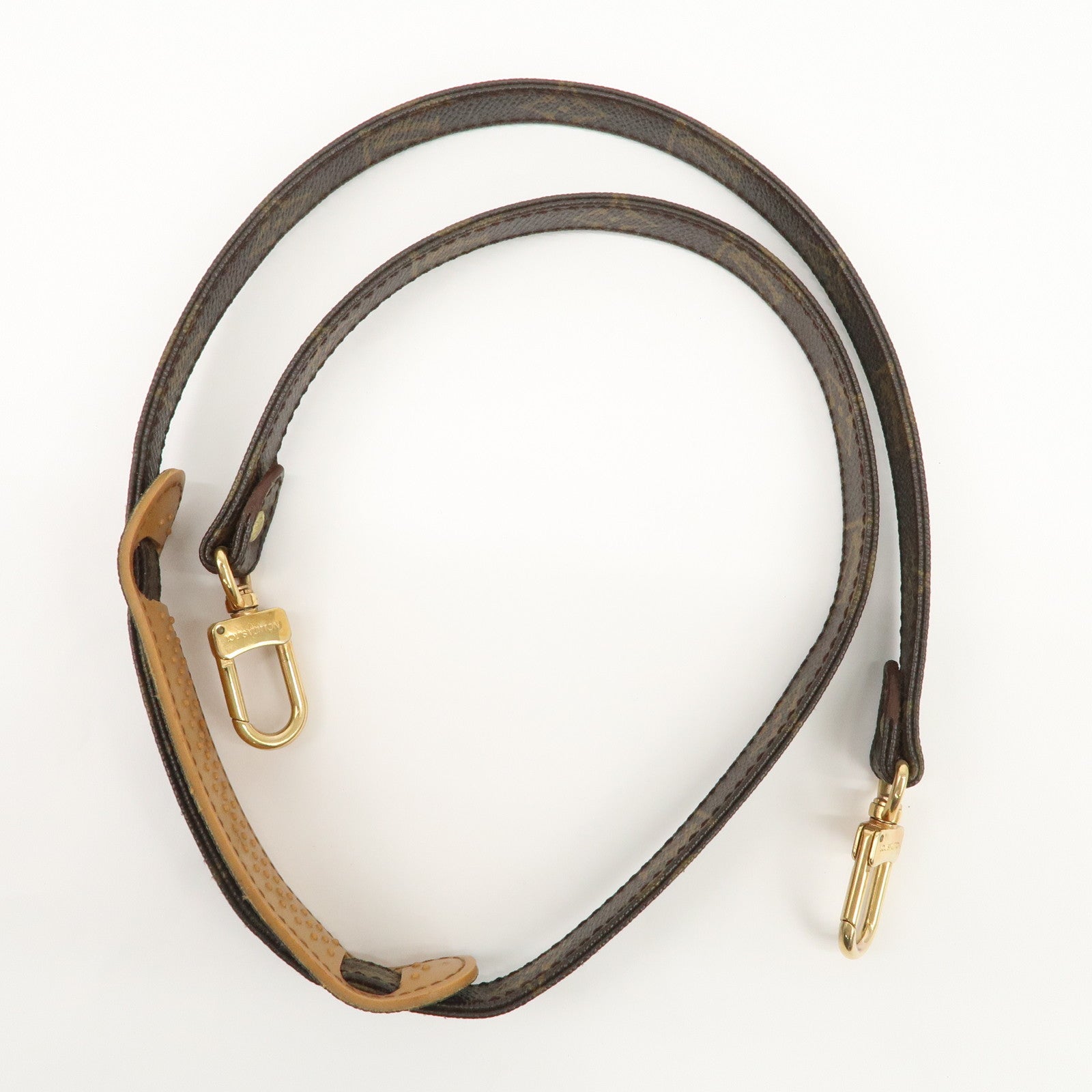 Louis Vuitton Monogram Canvas Shoulder Strap120cm Brown J75010 Used