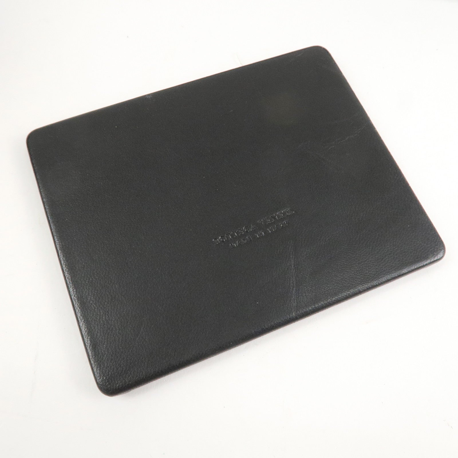 BOTTEGA VENETA Intrecciato Leather Boston Bag Hand Bag Black 145121