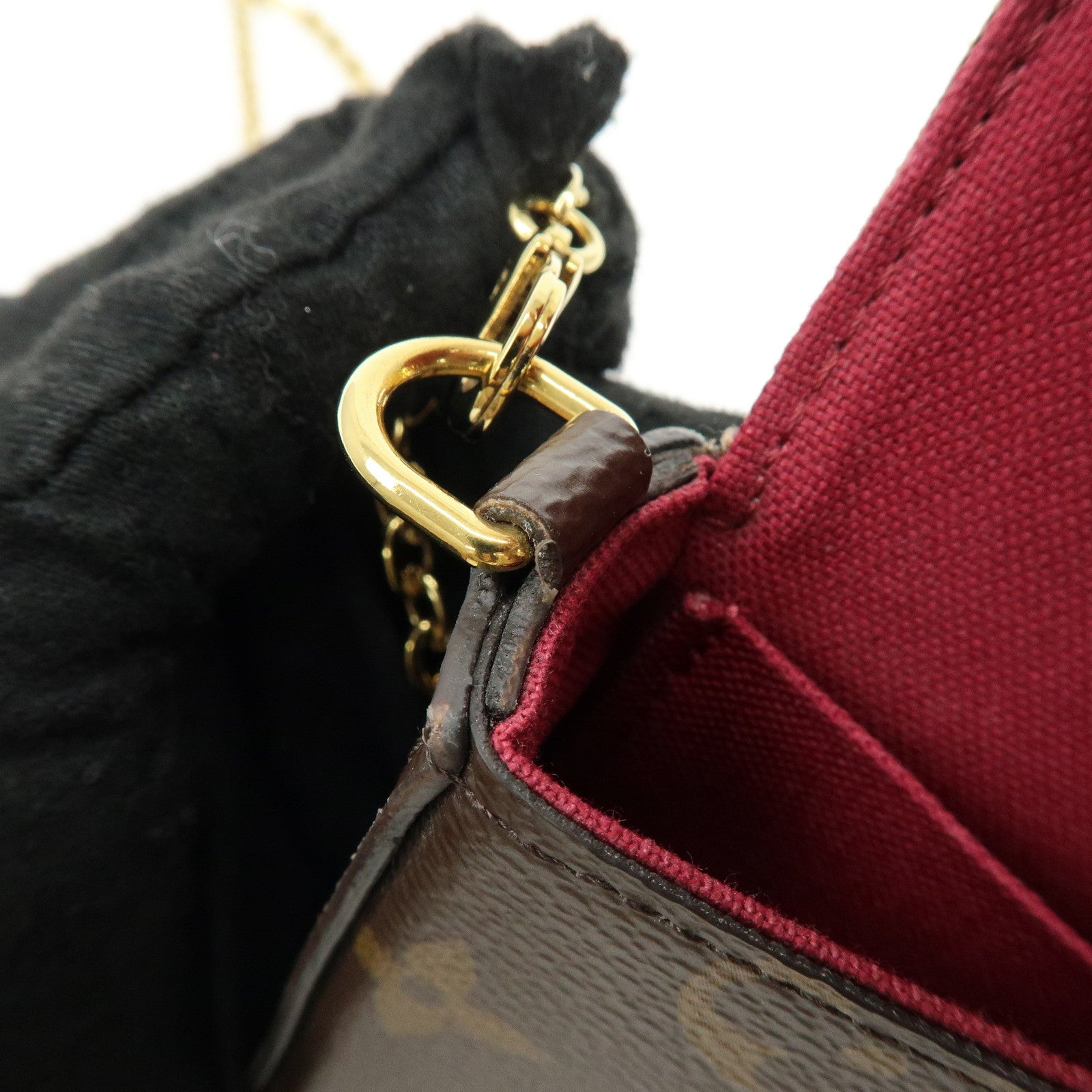 Louis Vuitton Monogram Pochette Felicie Shoulder Bag Brown M61276