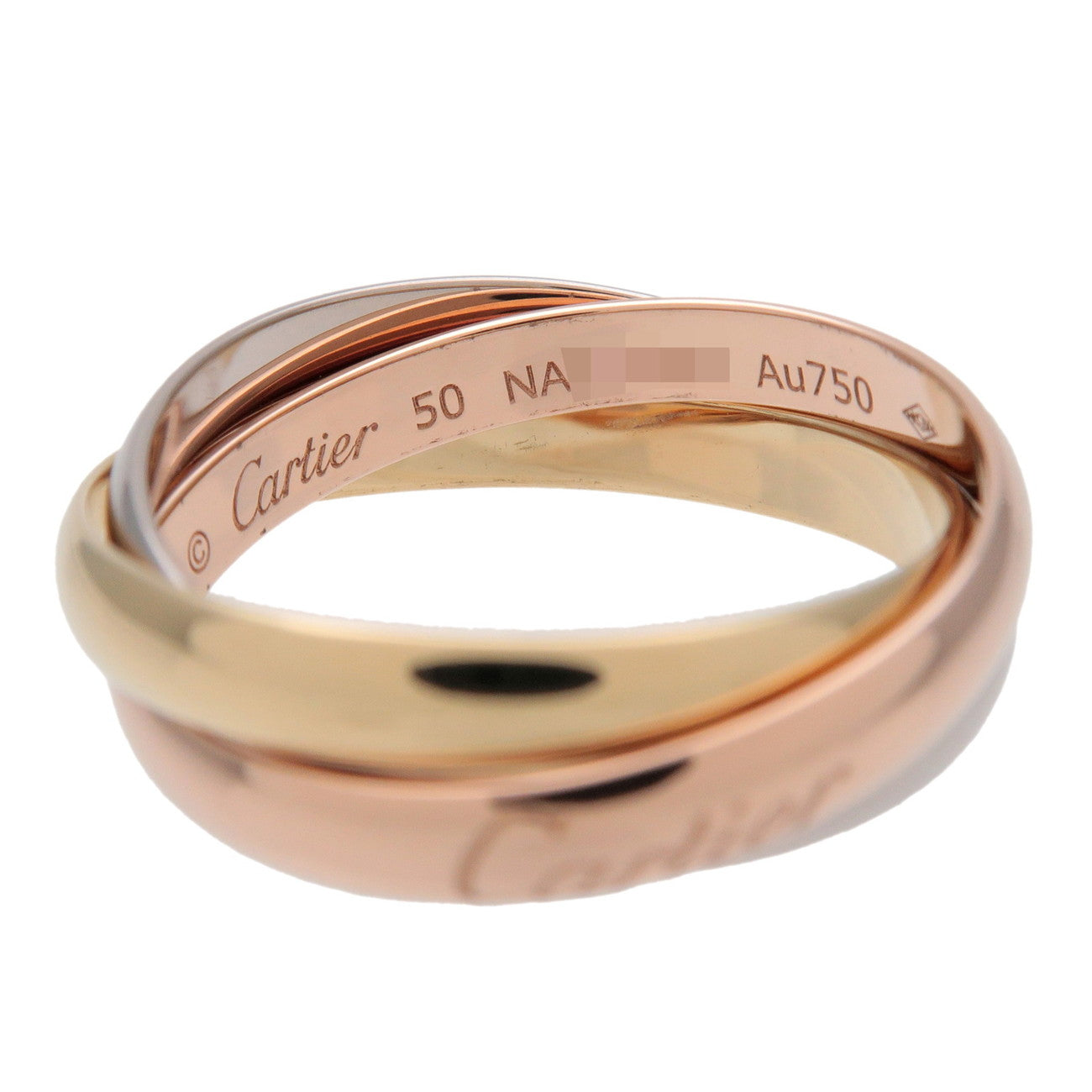 Cartier Trinity Ring SM K18 750YG/WG/PG #50 US5.5 EU50 HK12