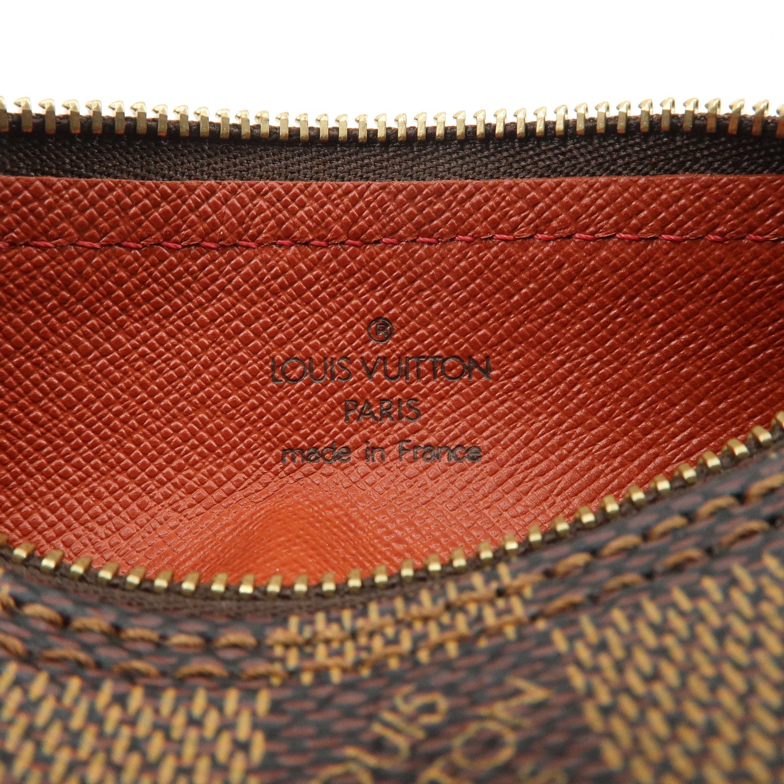 Louis Vuitton Damier Ebene Mini Pouch for Papillon Bag Brown Used