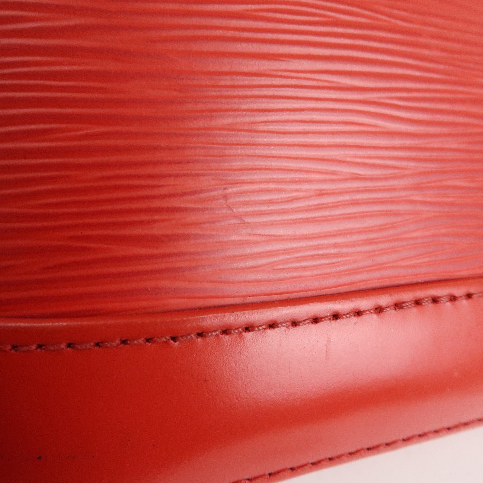 Louis Vuitton Epi Alma PM Hand Bag Coquelicot Red M41154 Used