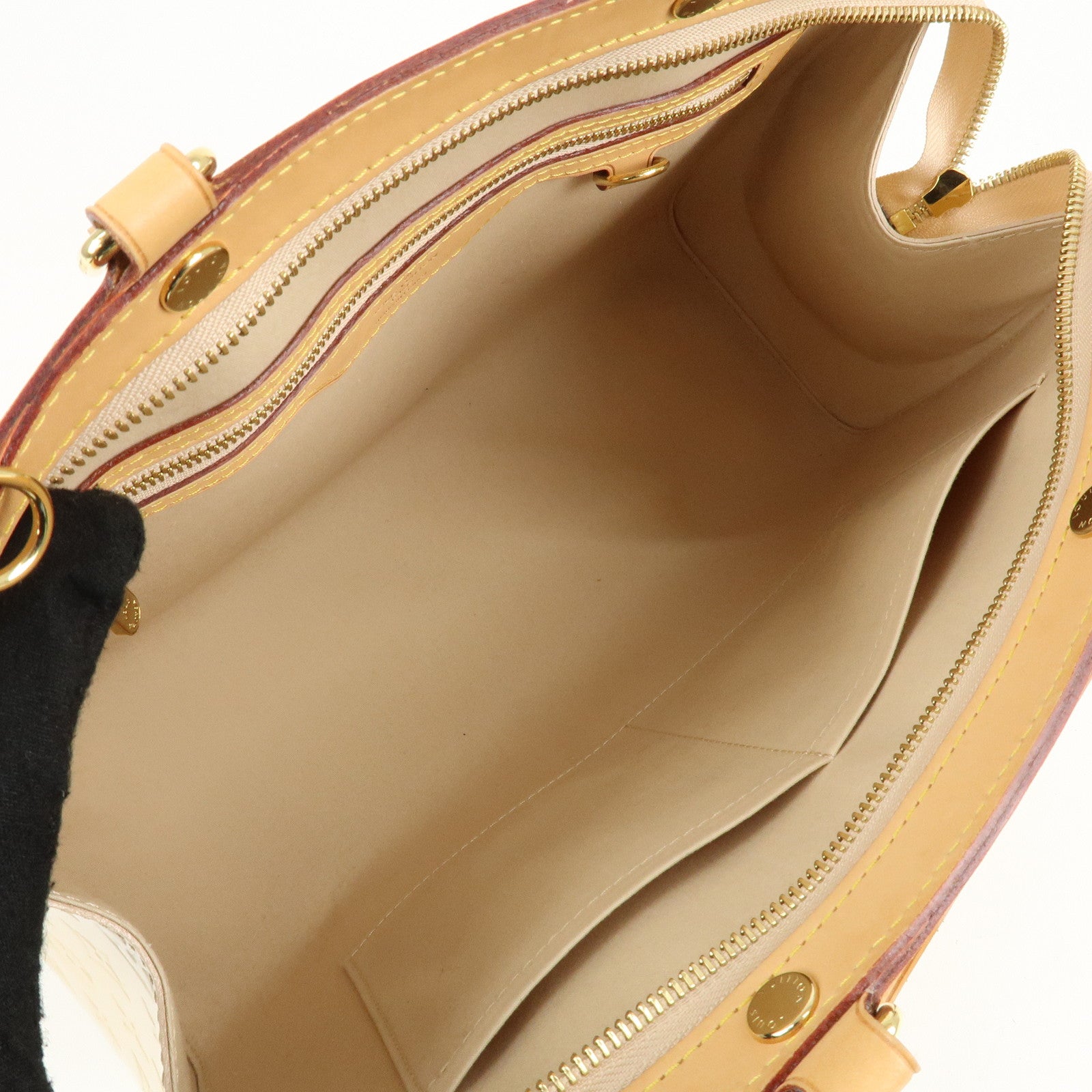 Louis Vuitton Monogram Vernis Blair MM Hand Bag Citrine M90108 Used