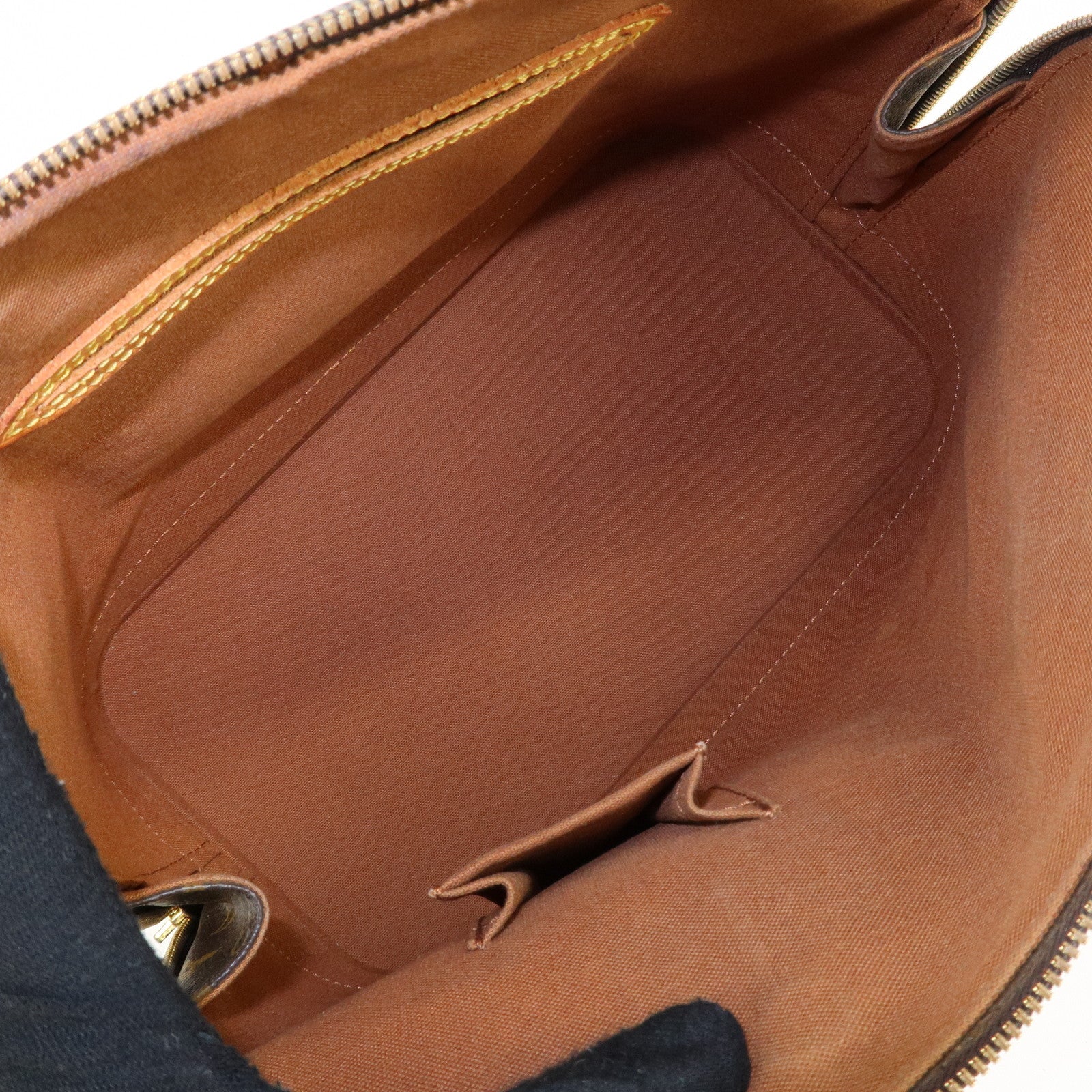 Louis Vuitton Monogram Alma Hand Bag Brown M51130 Used