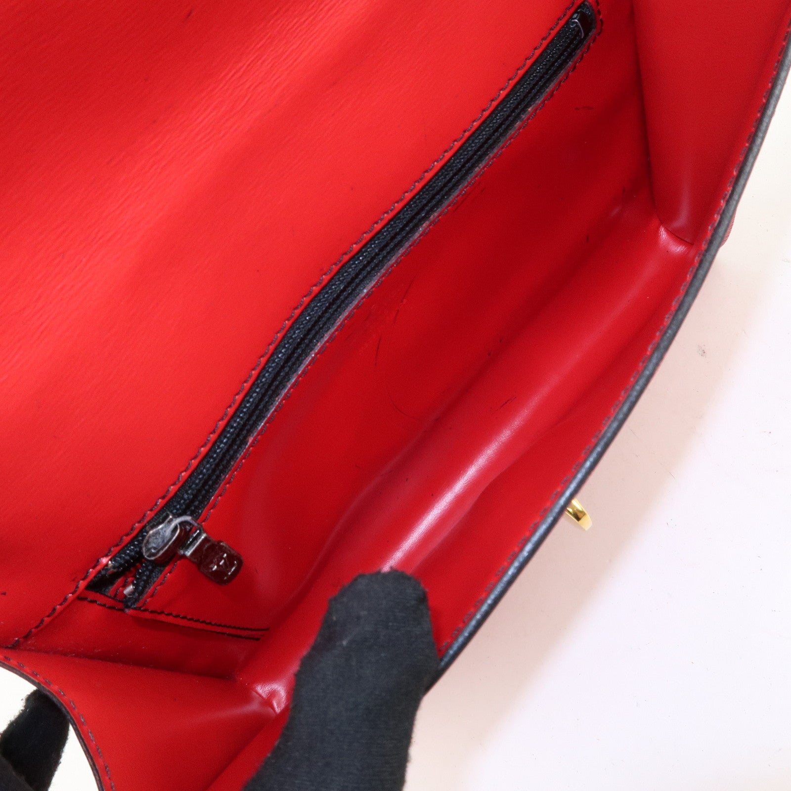 Louis Vuitton Epi Arsch Shoulder Bag Castilian Red M52577 Used