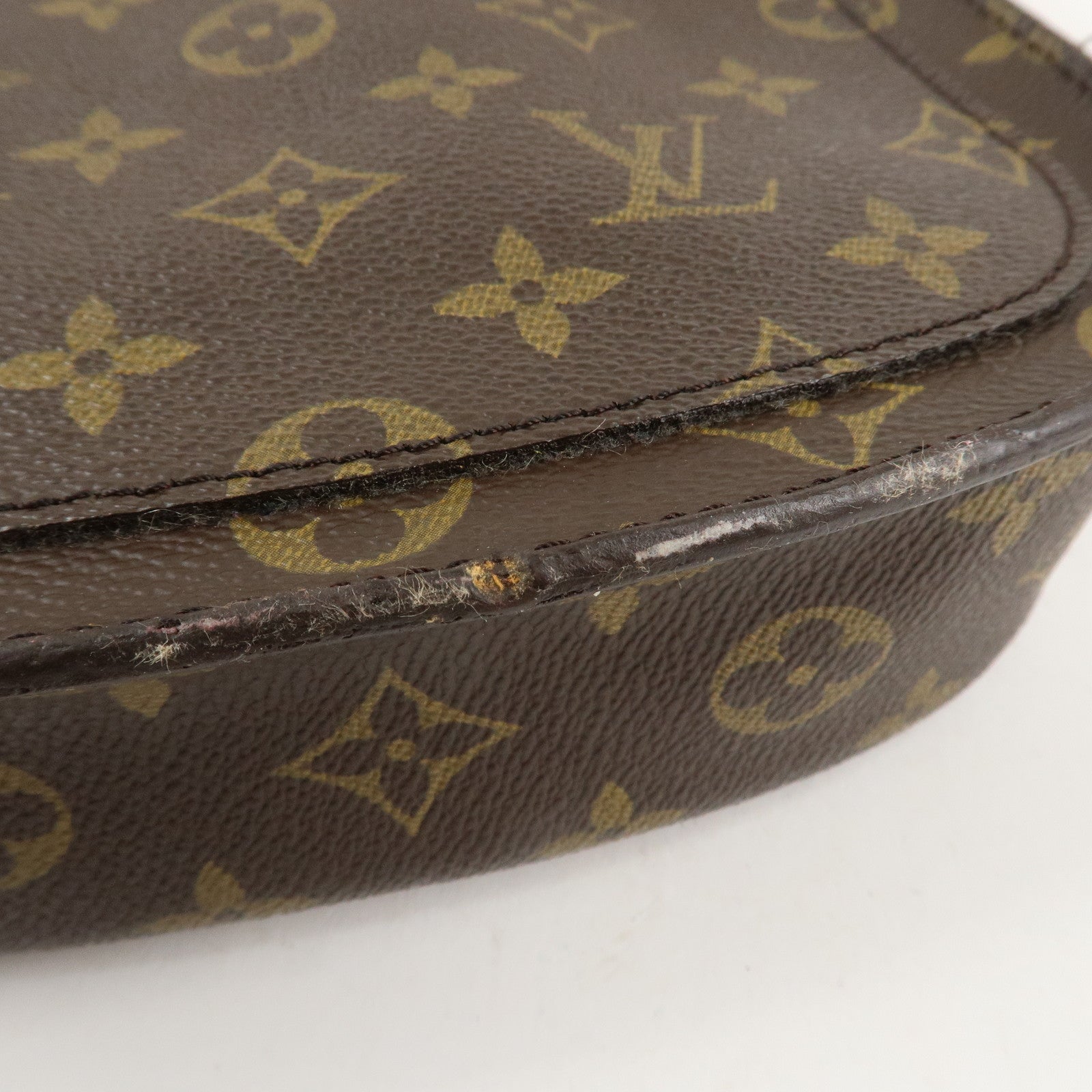 Louis Vuitton Monogram Saint Cloud MM Shoulder Bag Brown M51243 Used