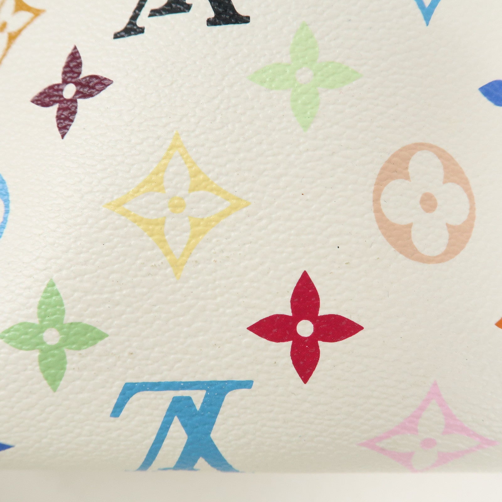 Louis Vuitton Monogram Multicolor Audra Hand Bag Blanc M40047 Used