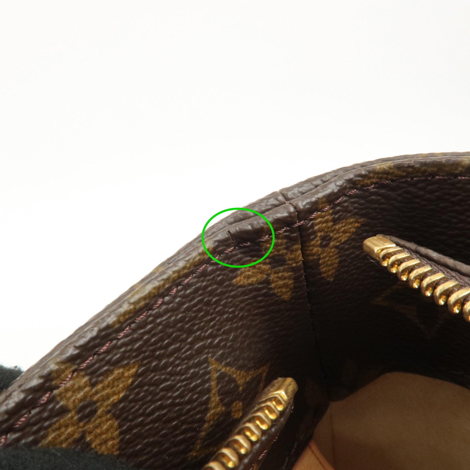 Louis Vuitton Monogram Luco Tote Bag Hand Bag Brown M51155 Used