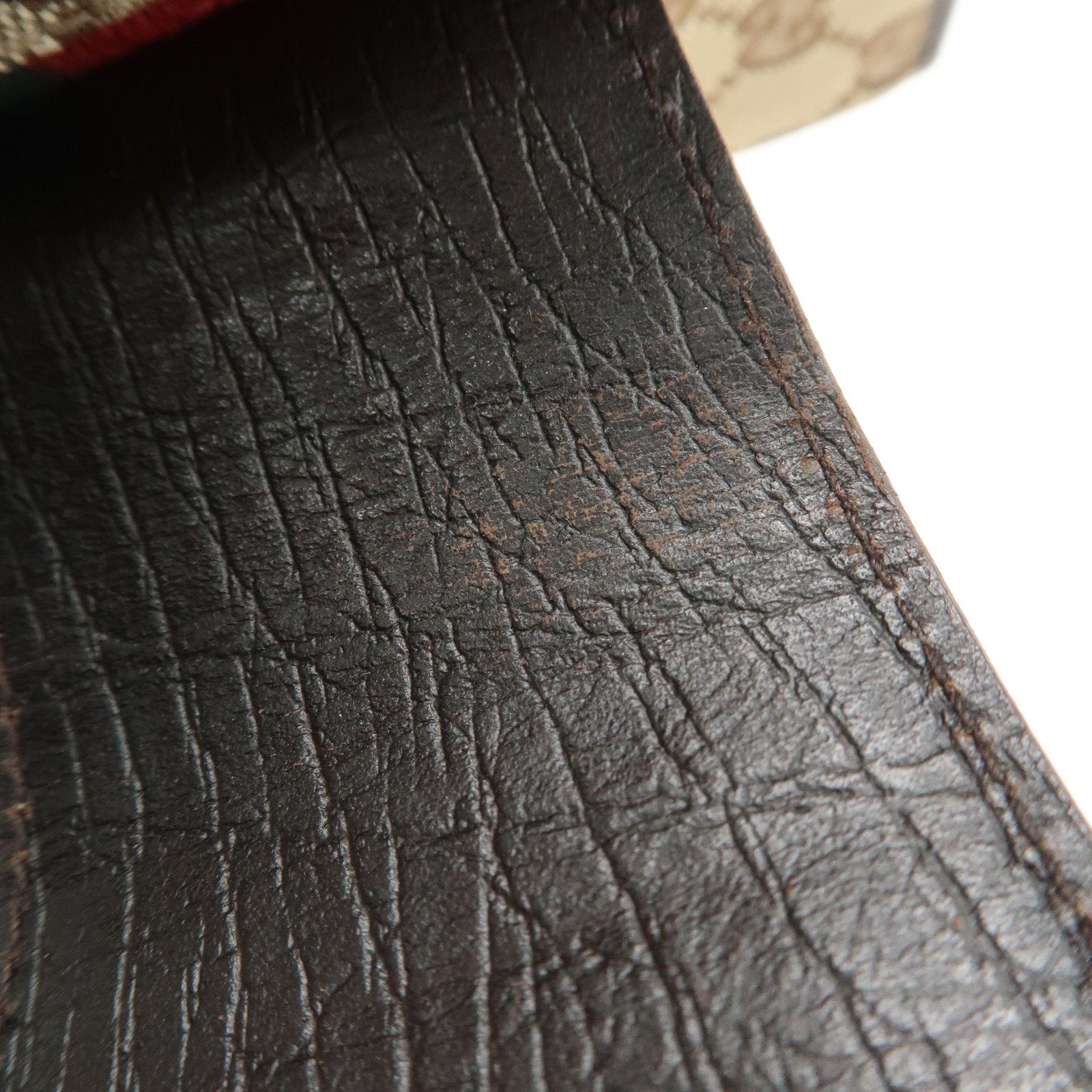 GUCCI Sherry GG Canvas Leather Notebook Cover Planner Cover 115240 Used