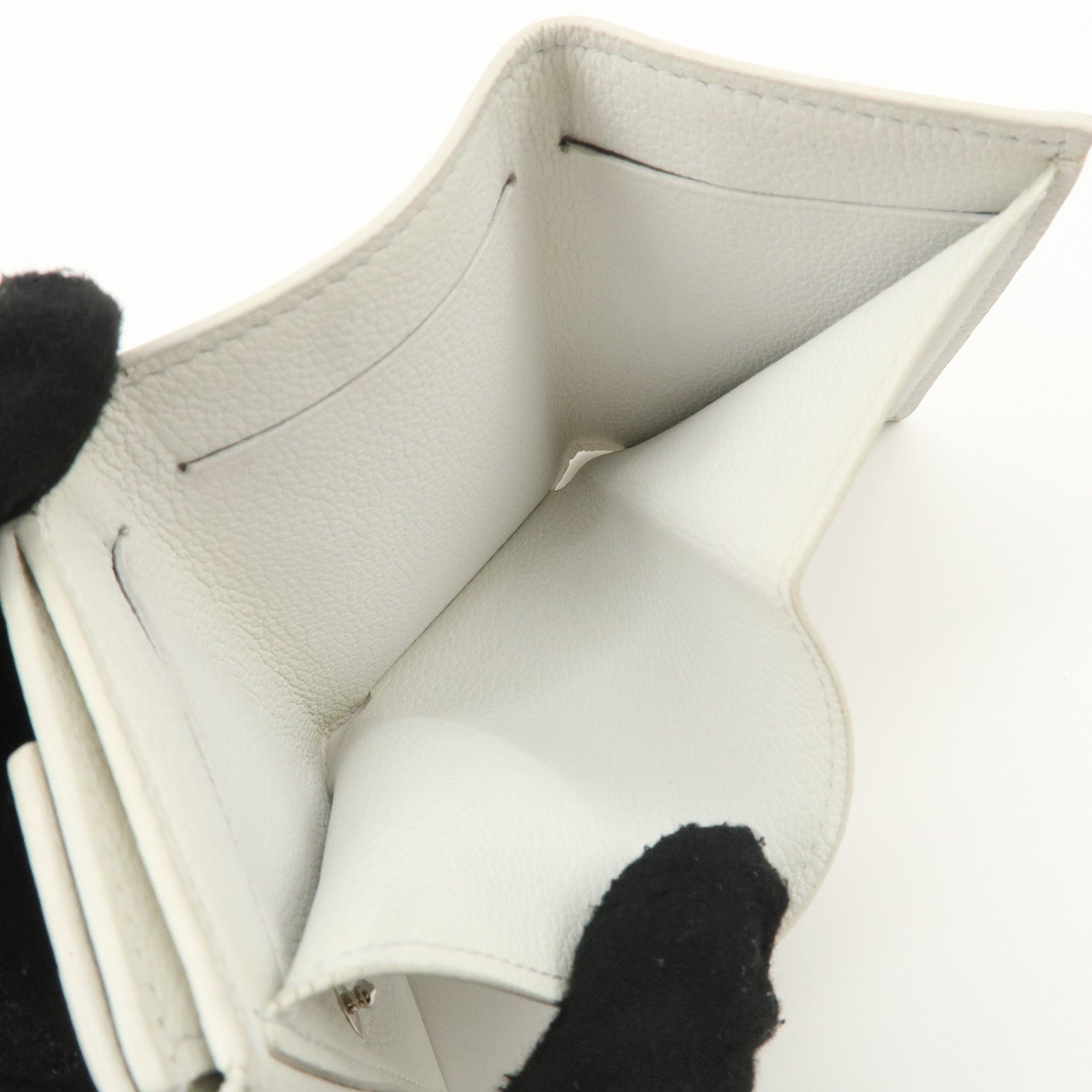 Louis Vuitton Portefeuille Lock Mini Wallet White M68482 Used