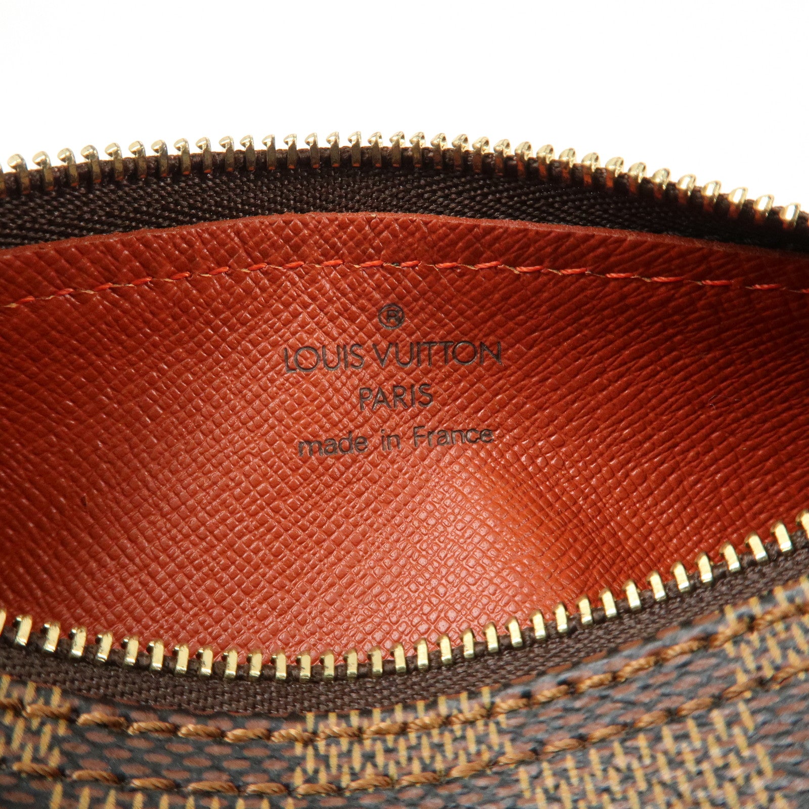 Louis Vuitton Damier Ebene Mini Pouch for Papillon Bag Brown Used