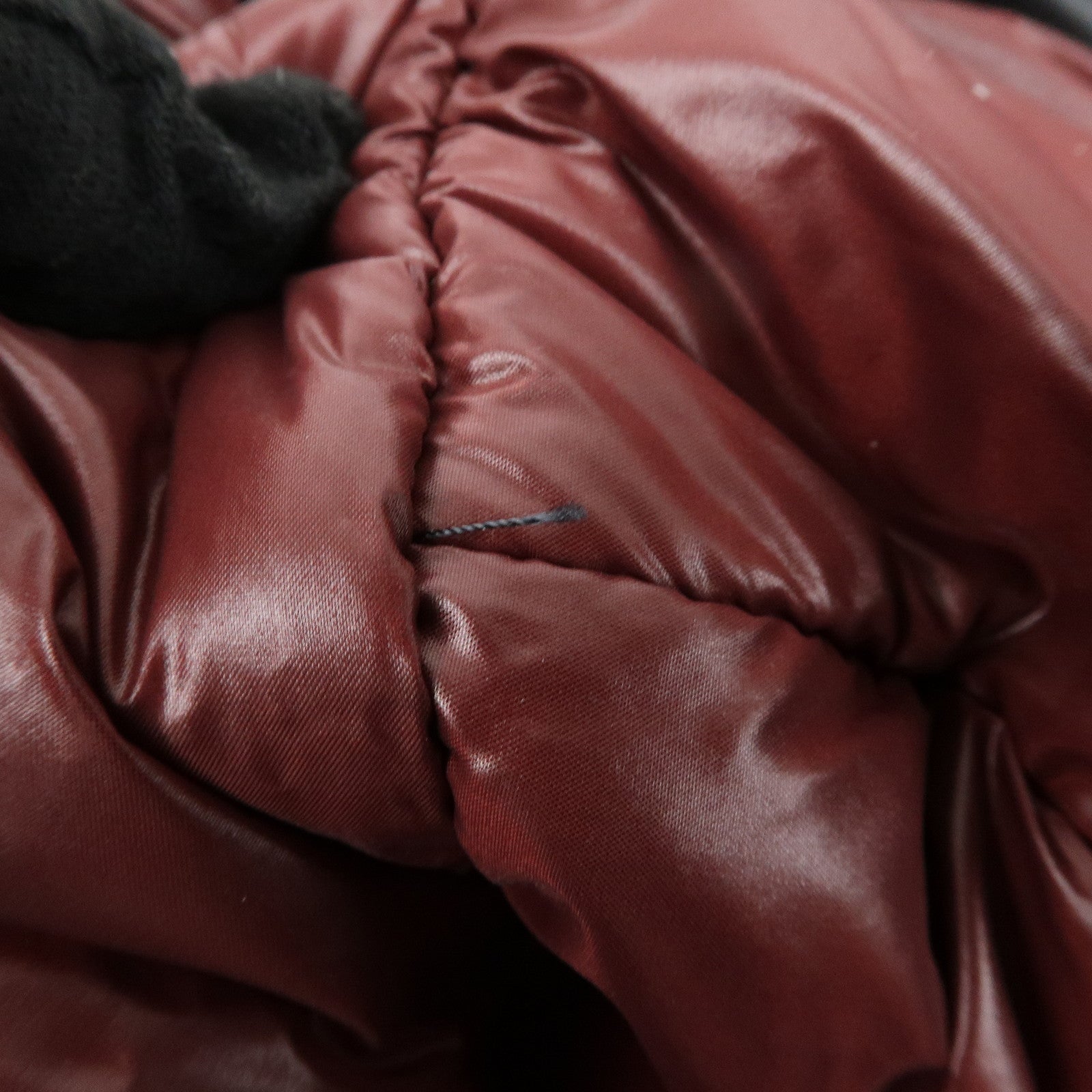 CHANEL COCO Cocoon Nylon Leather Tote Bag Hand Bag Black Used