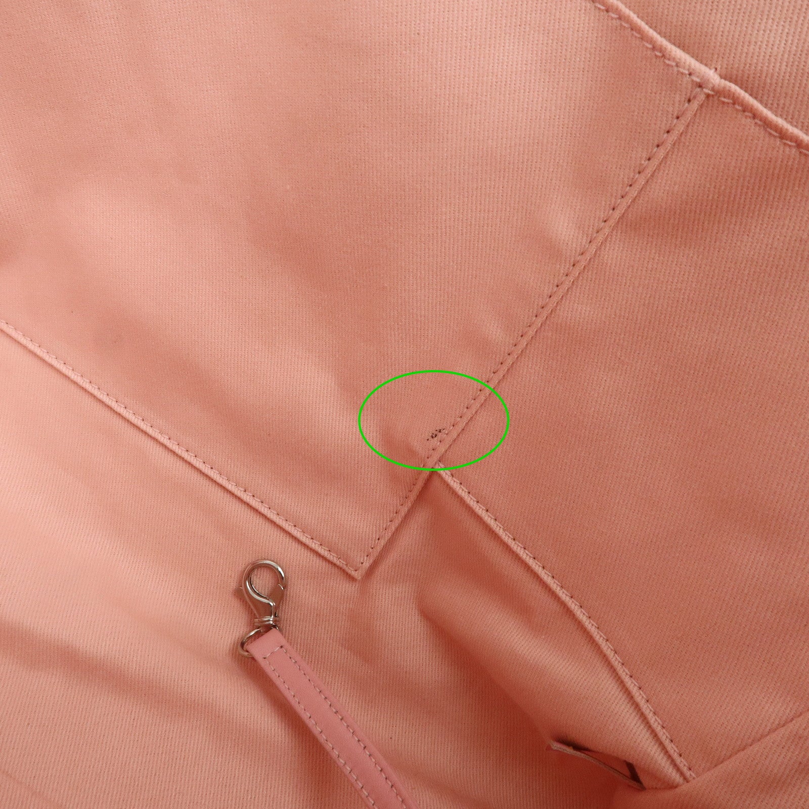 CHANEL Deauville Raffia Leather Chain Tote Bag GM Pink A66941 Used