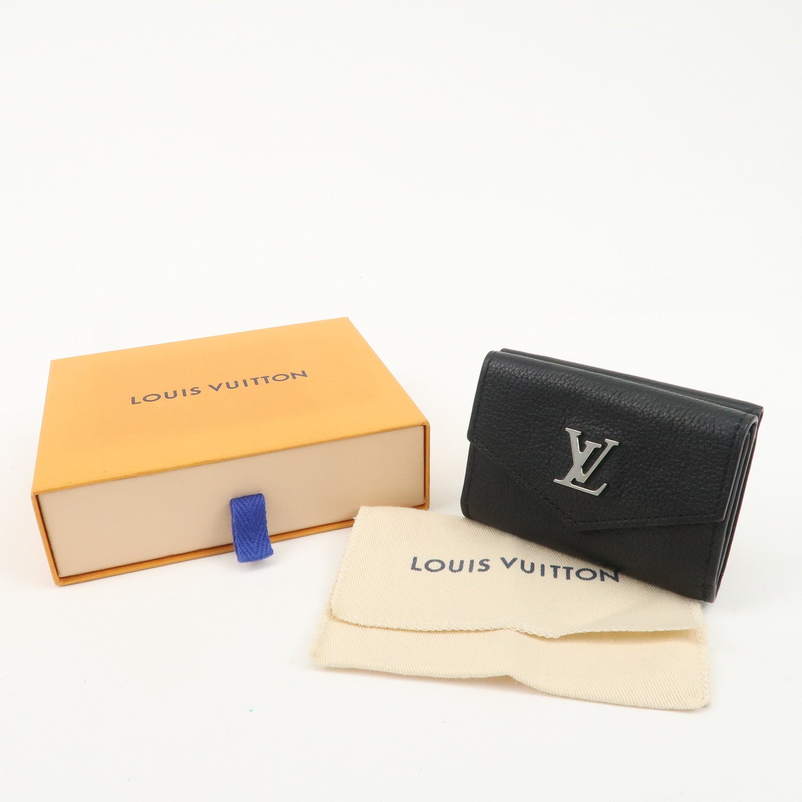 Louis Vuitton Lock Me Portefeuille Lock Mini Wallet Noir M63921 Used