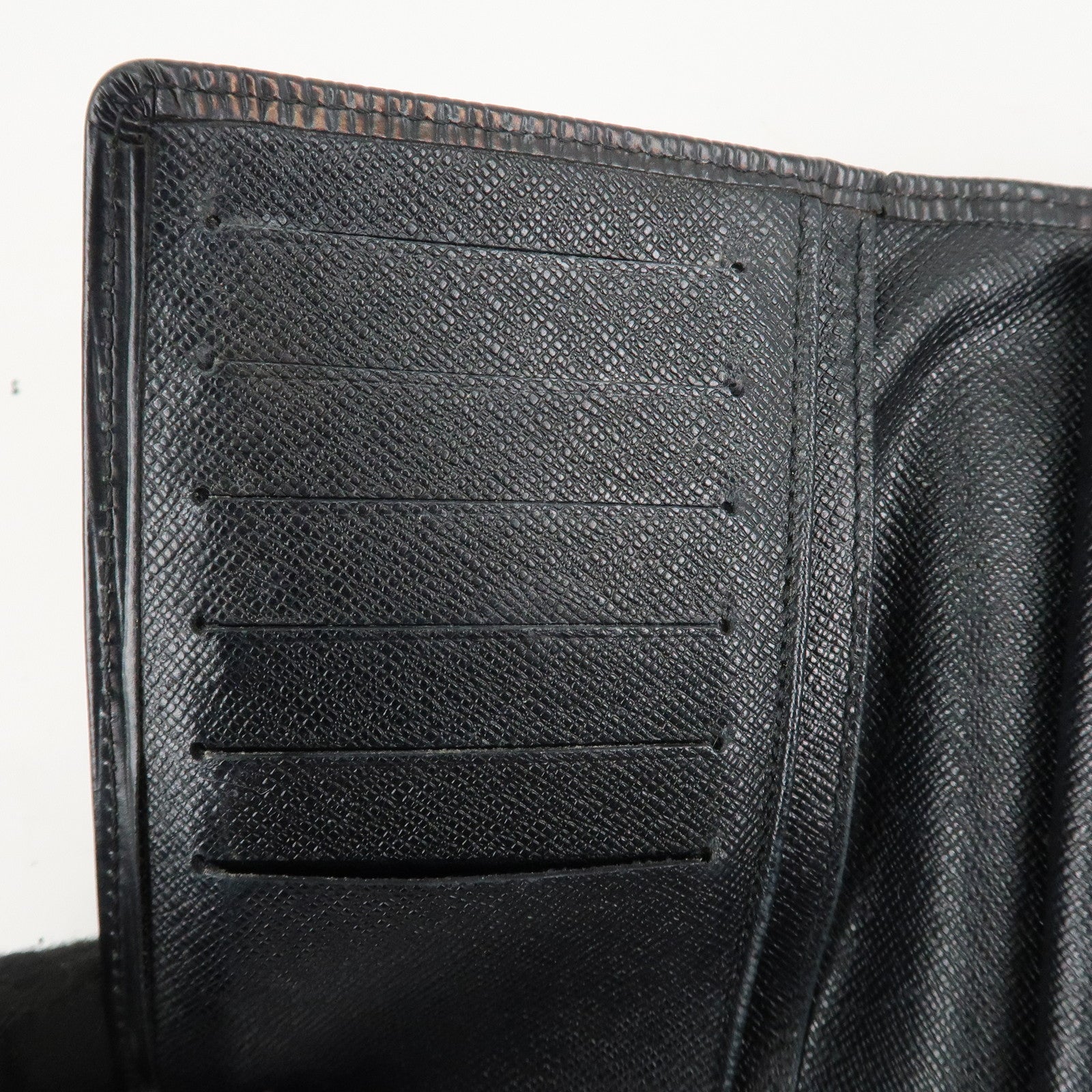 Louis Vuitton Set of 2 Epi Long Wallet Black M63752 M63252 Used