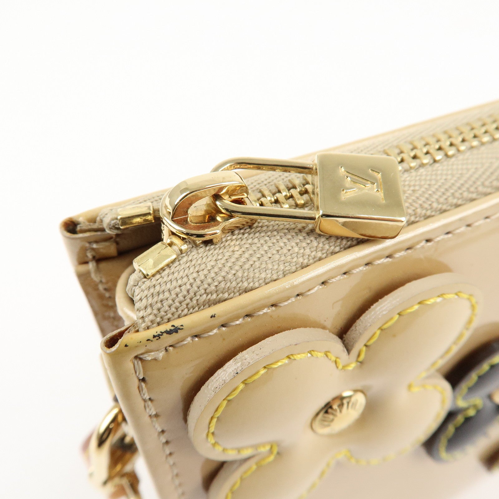 Louis Vuitton Monogram Vernis Flower Lexington Hand Bag M92246 Used