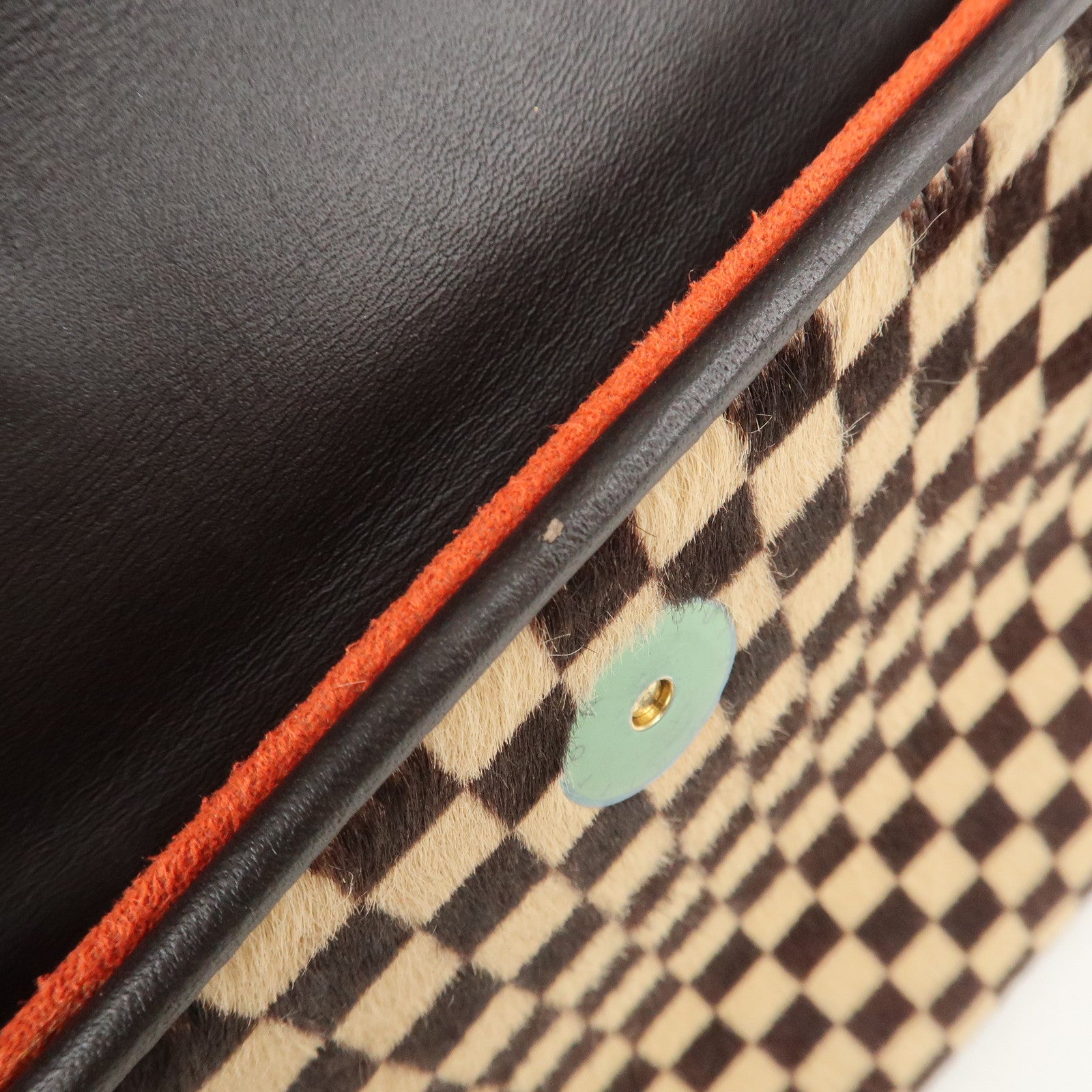 Louis Vuitton Damier Sauvage Lion Hand Bag Beige Brown M92131 Used