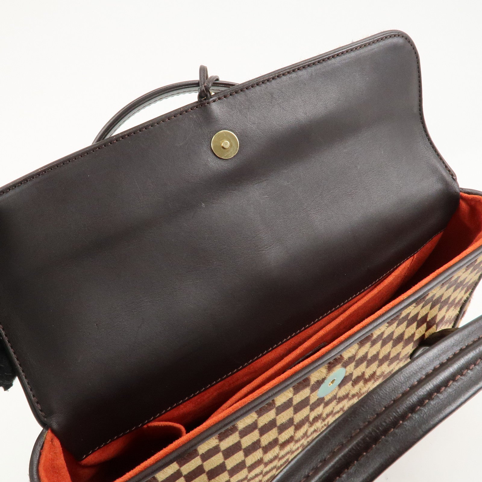 Louis Vuitton Damier Sauvage Lion Hand Bag Beige Brown M92131 Used