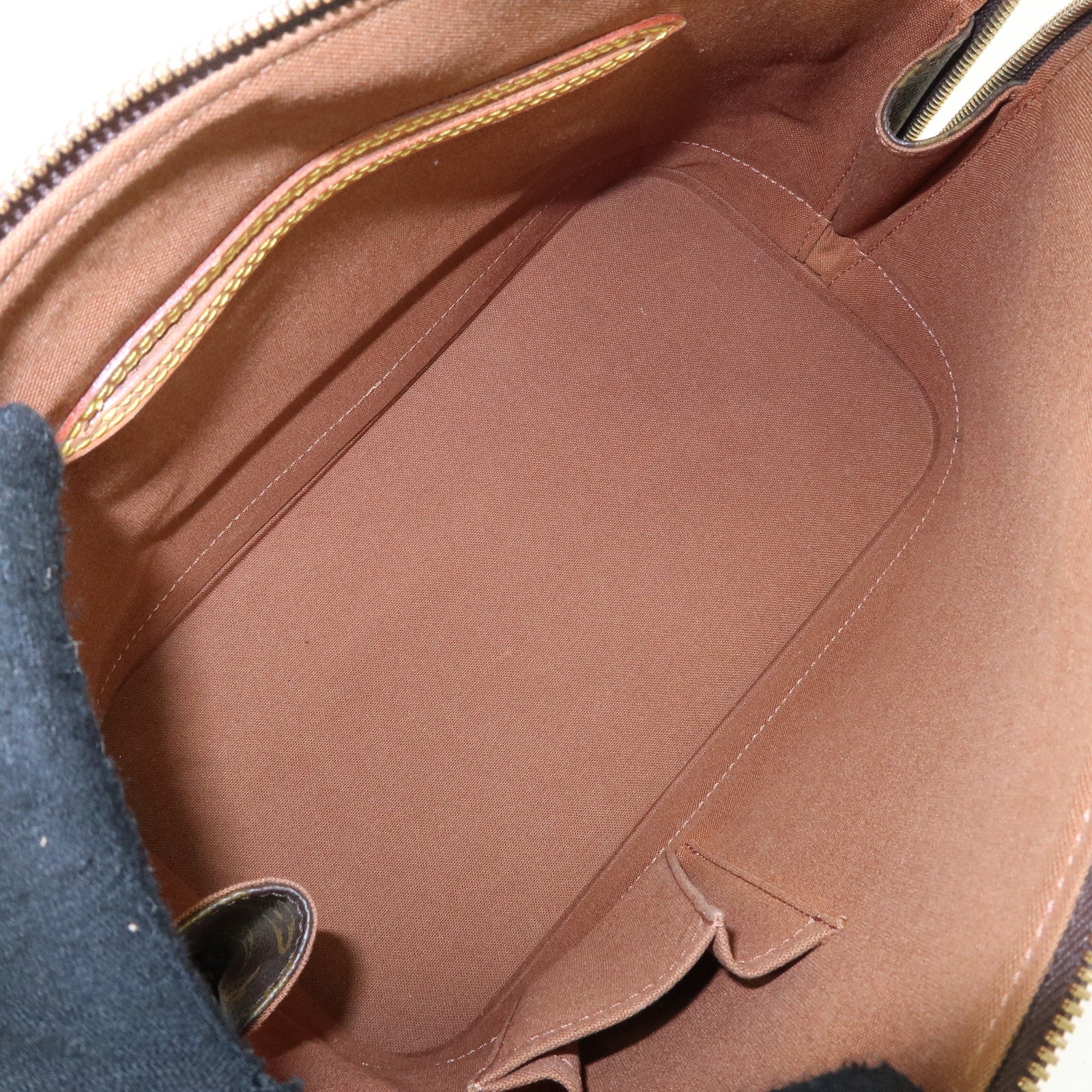 Louis Vuitton Monogram Alma Hand Bag Brown M51130 Used