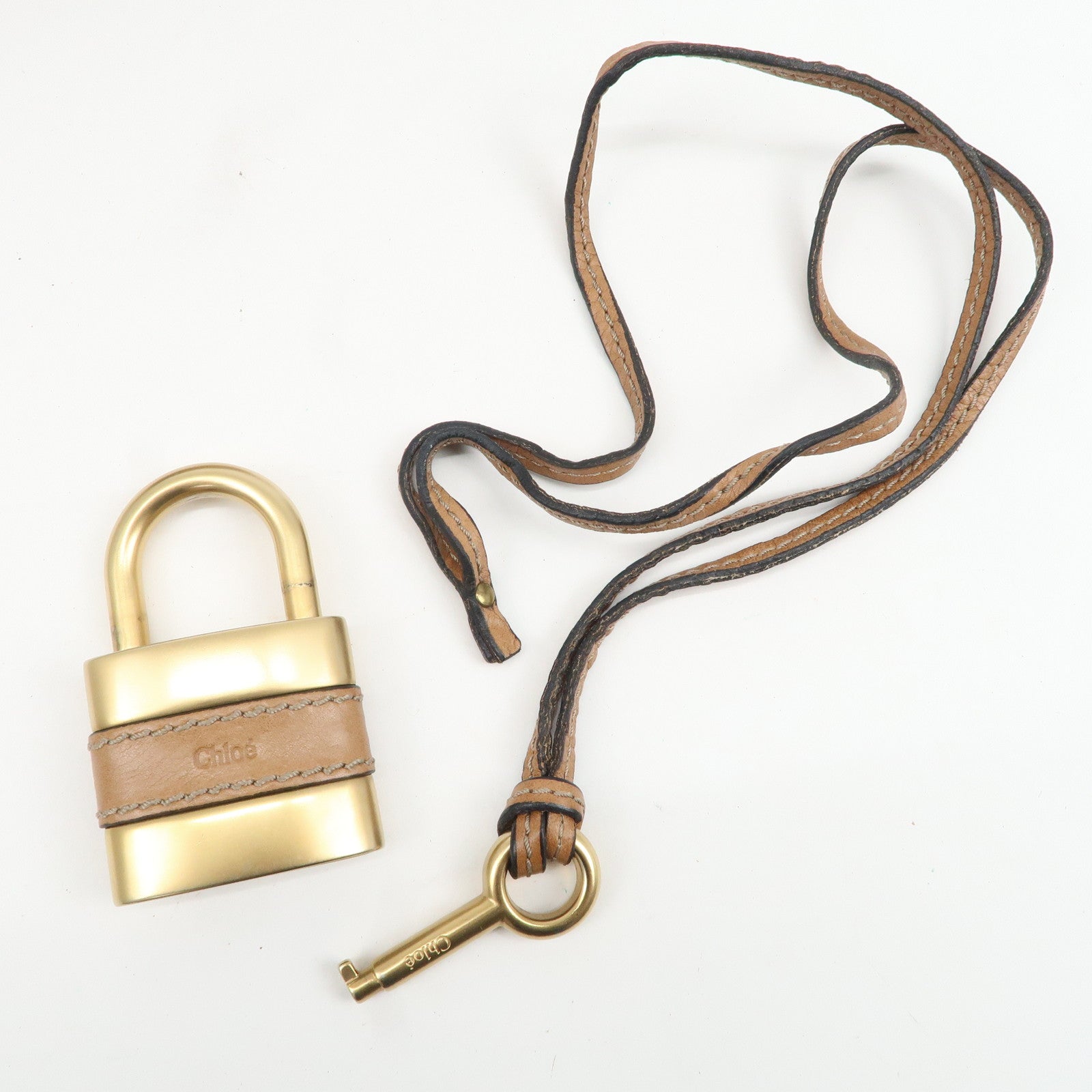 Chloe Paddington Leather Shoulder Bag Hand Bag Brown Used