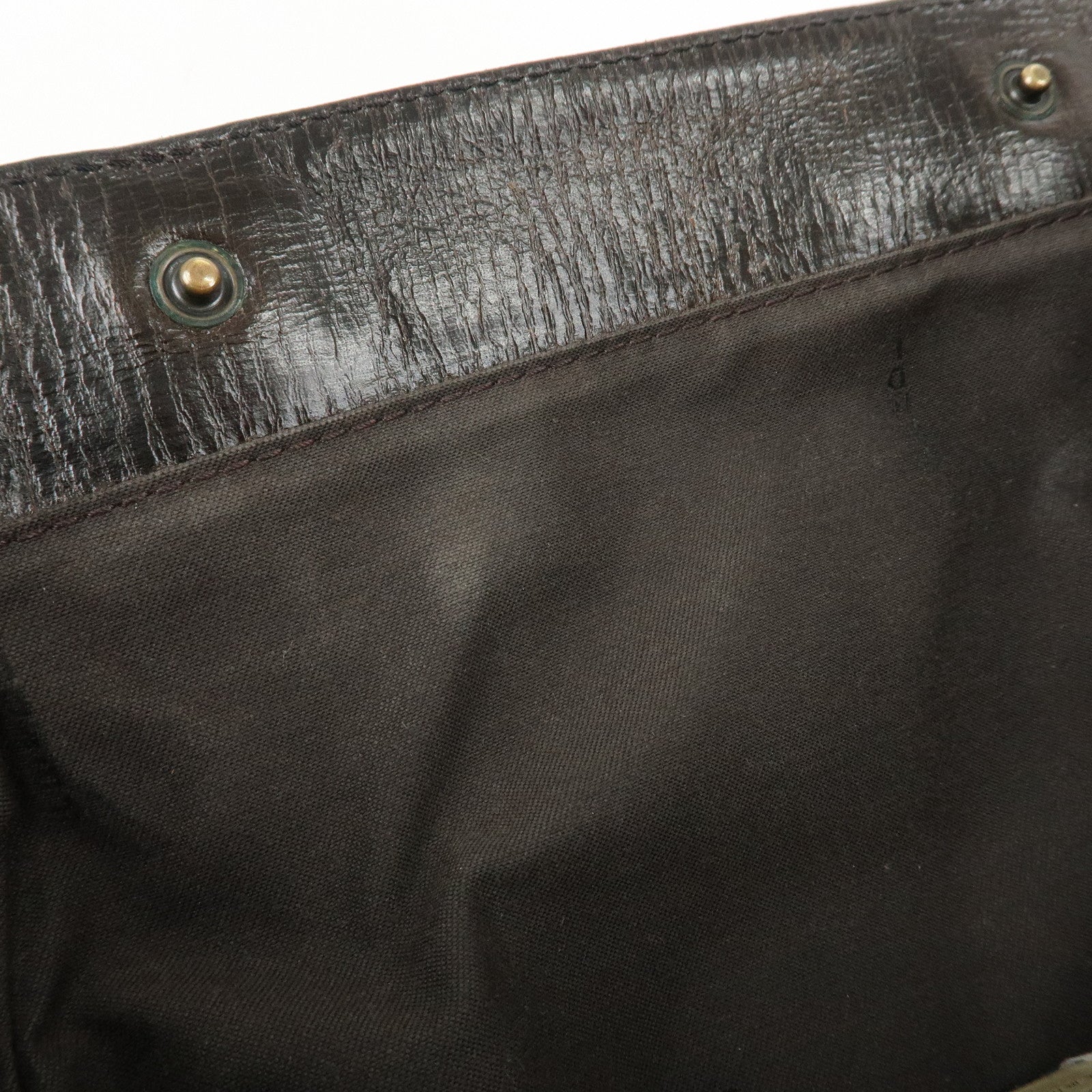 FENDI Ethnico Zucca Canvas Leather Tote Bag Brown 8BN157 Used