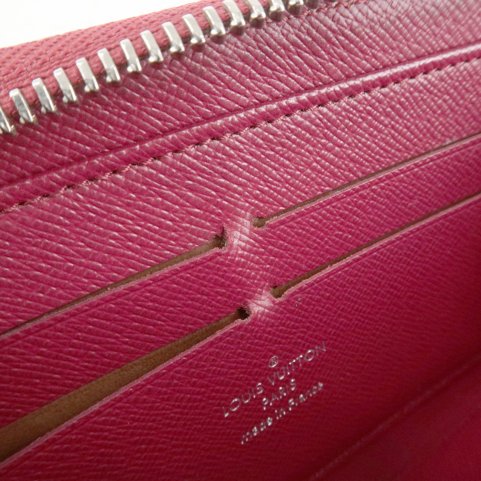 Louis Vuitton Epi Zippy Wallet Zip Around Wallet Fuchsia M60305 Used