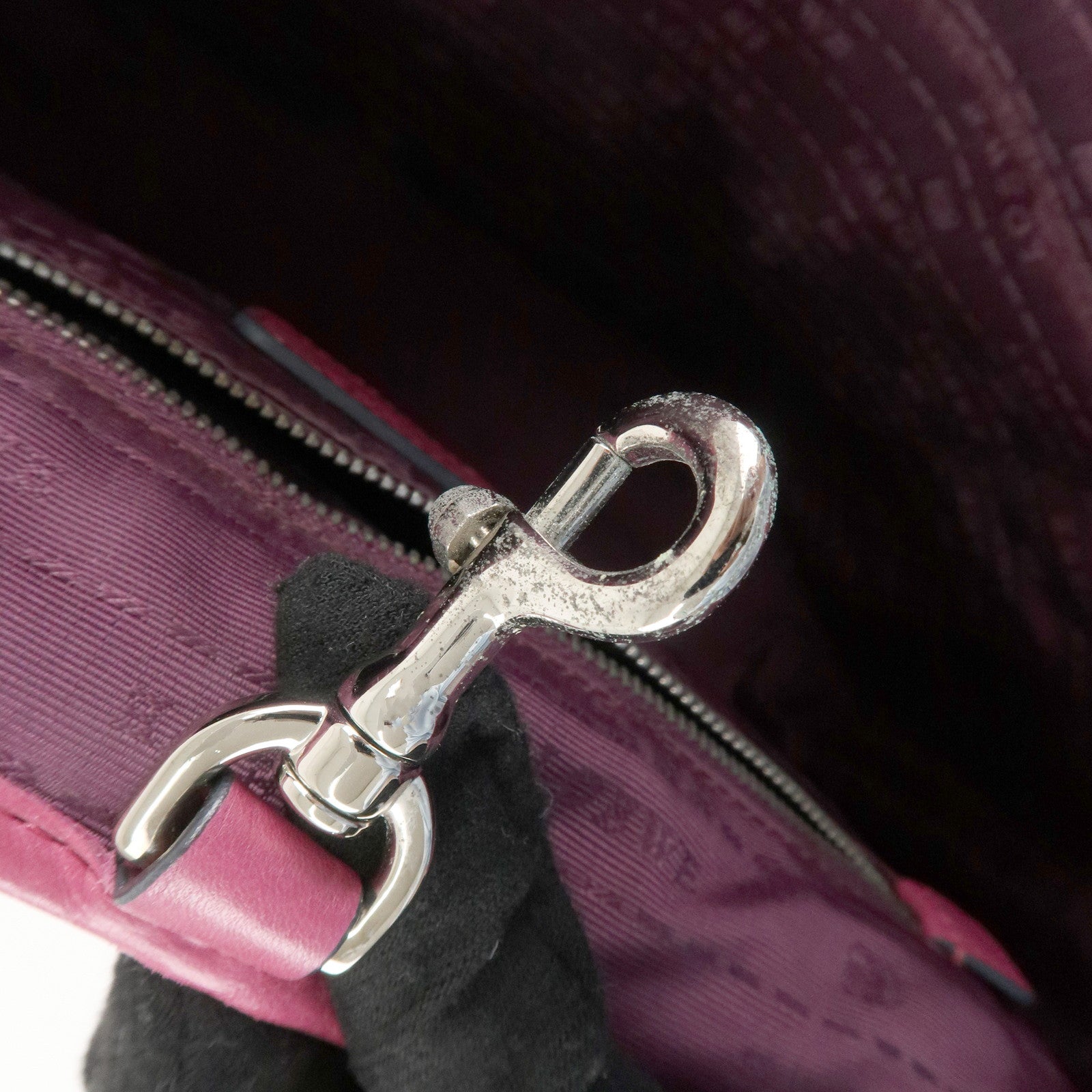 LOEWE Leather Tote Bag Hand Bag Shoulder Bag Medium Pink Used