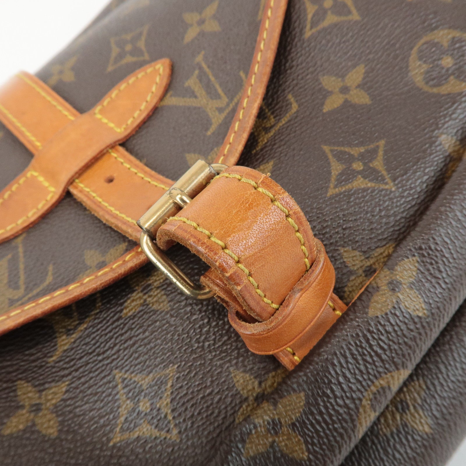 Louis Vuitton Monogram Saumur 30 Shoulder Bag Brown M42256 Used