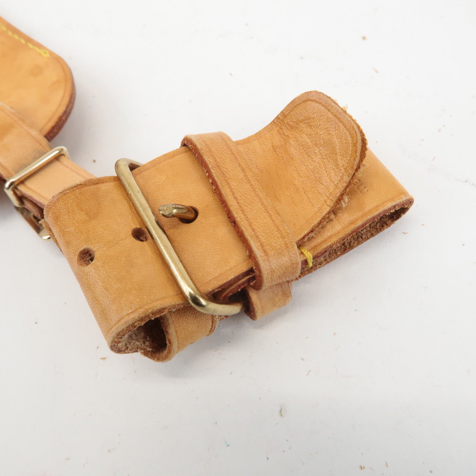 Louis Vuitton Set of 10 Leather Name Tag & Poignet Natural Used