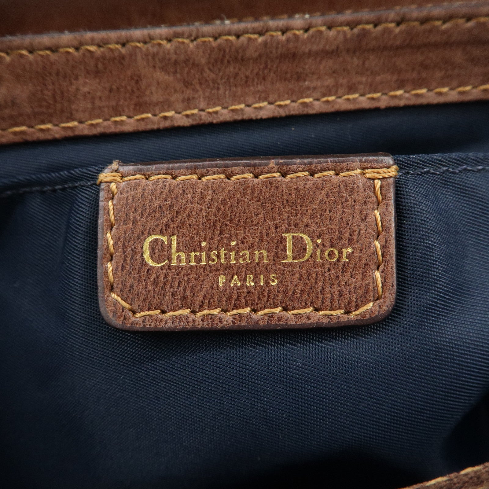 Christian Dior Trotter Street Chic Canvas Leather Shoulder Bag Used