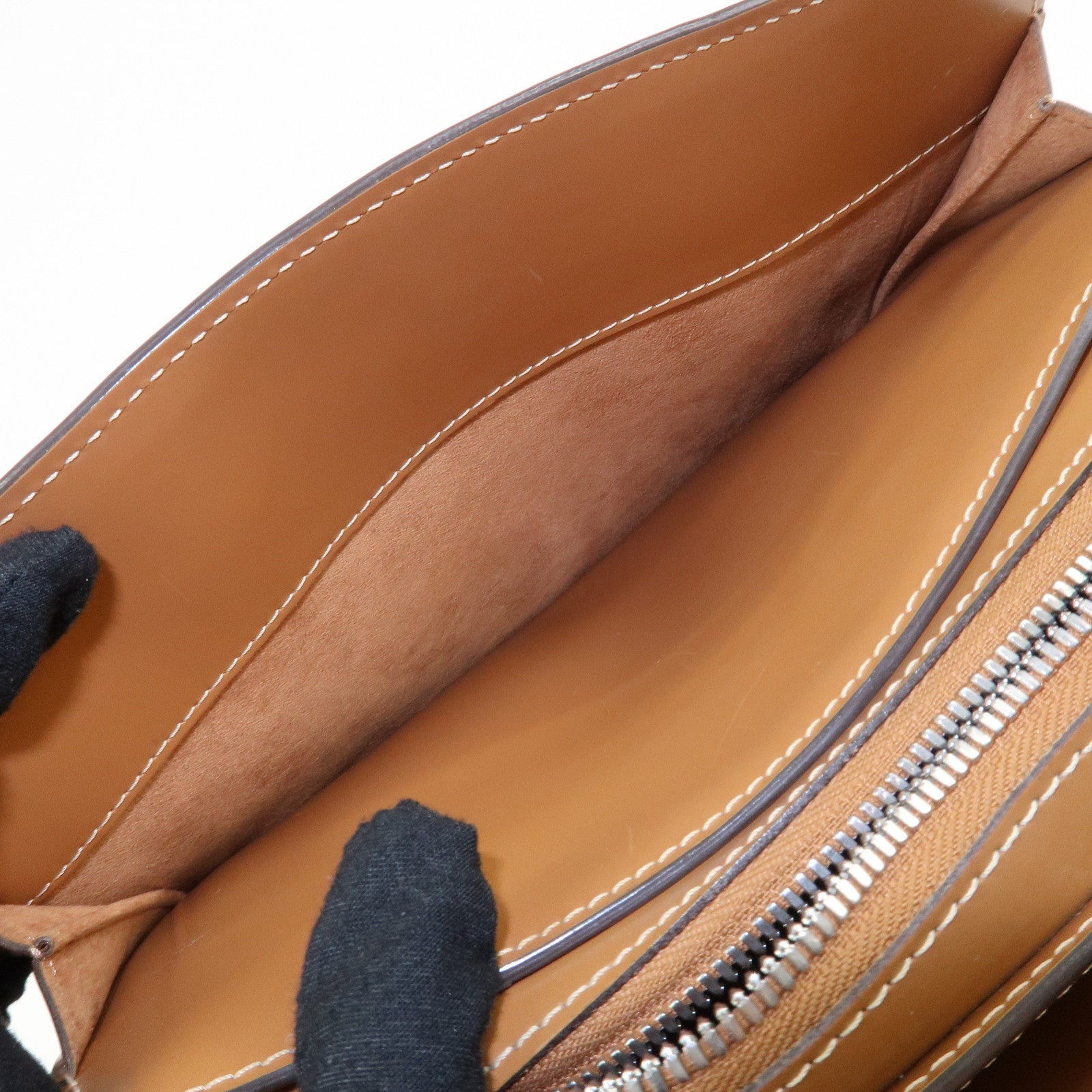 Louis Vuitton Epi Pont Neuf Hand Bag Zipang Gold M5205B Used