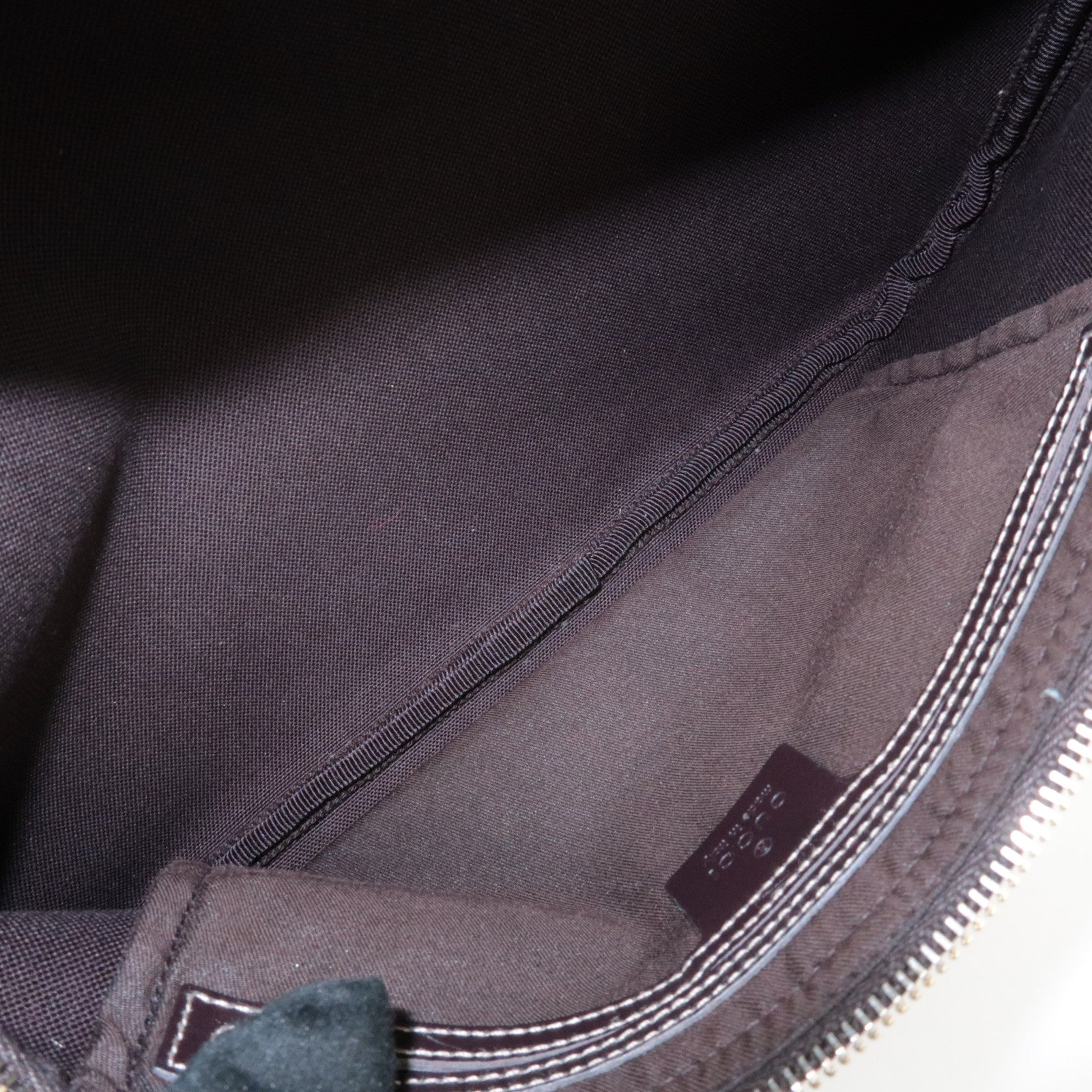 GUCCI GG Supreme Leather Crossbody Bag Beige Brown 211110 Used