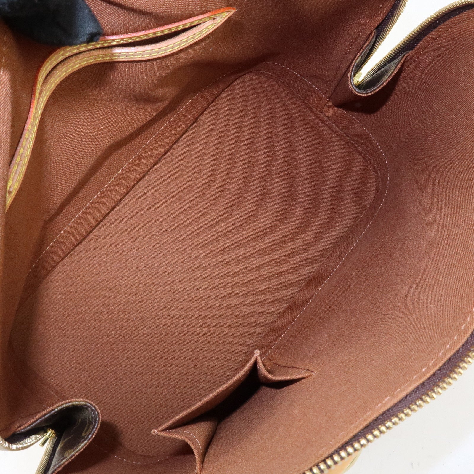 Louis Vuitton Monogram Alma Hand Bag Brown Gold Hardware M51130 Used