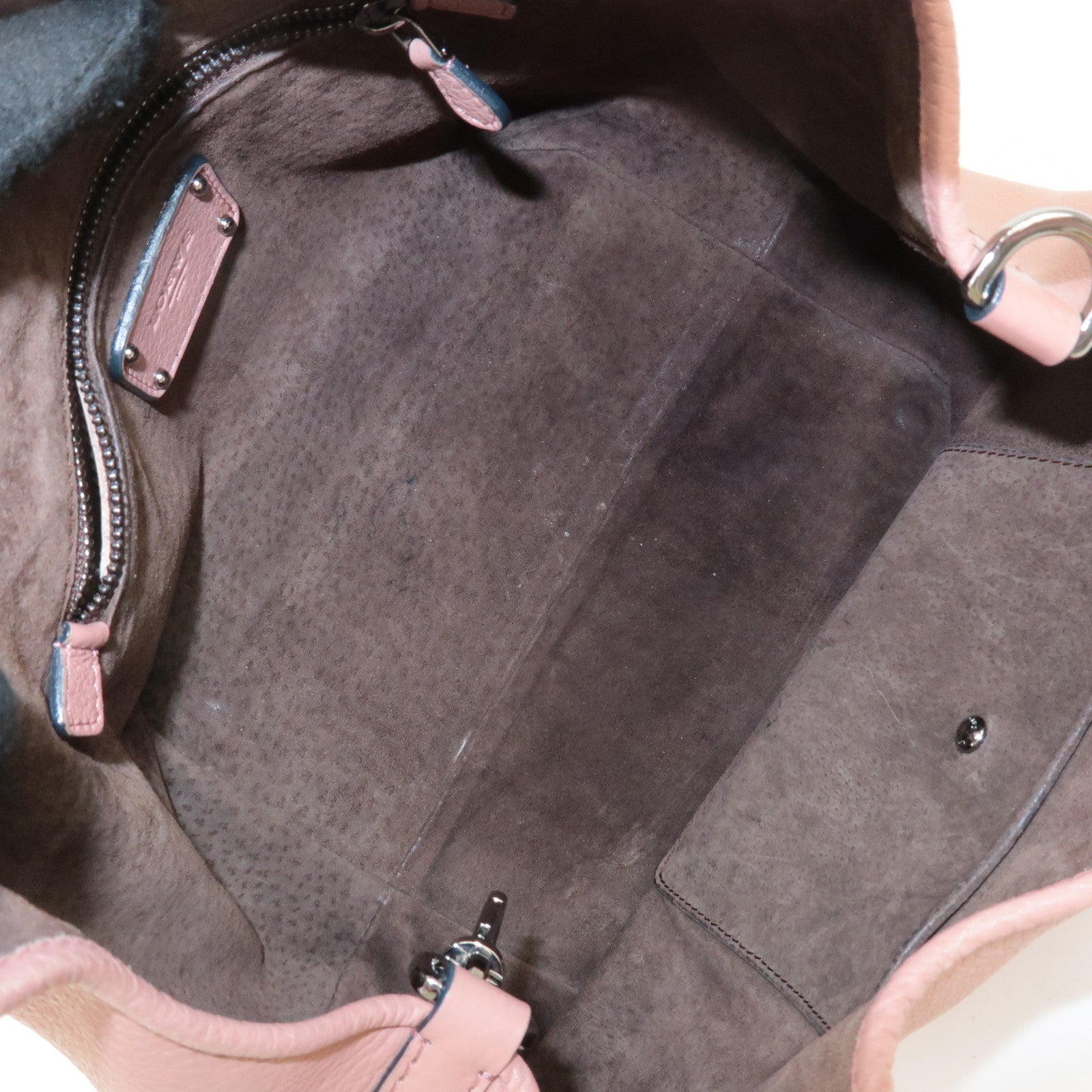 LOEWE Leather Karie PM Hand Bag Pink 10903 Used