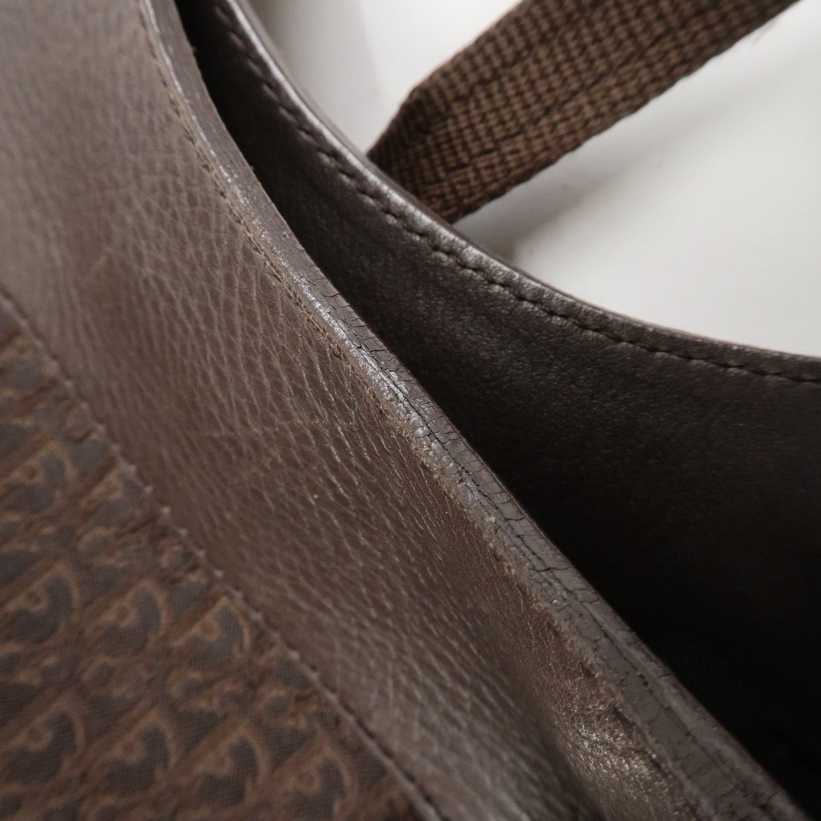 Christian Dior Trotter Street Chic Canvas Leather Hand Bag Used