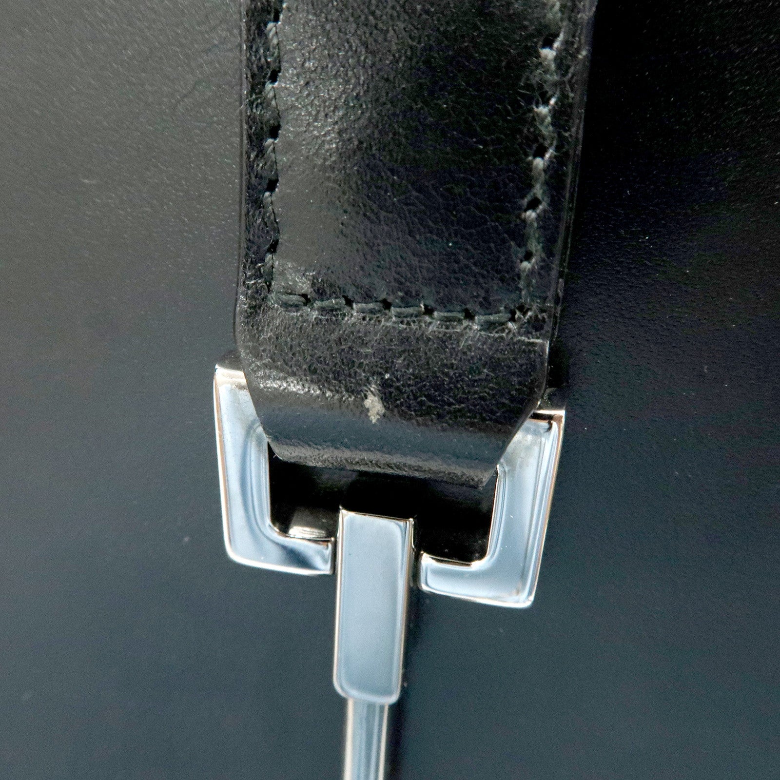 GUCCI Jackie Leather Shoulder Bag Hand Bag Black 002-1067 Used