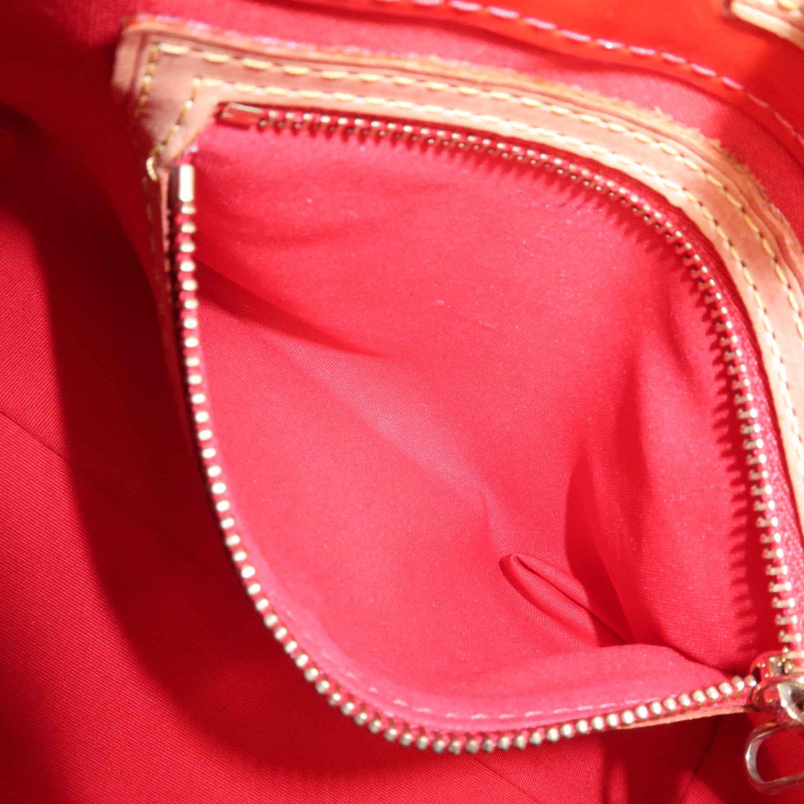 Louis Vuitton Monogram Vernis Lead PM Hand Bag M91088 Rouge Used