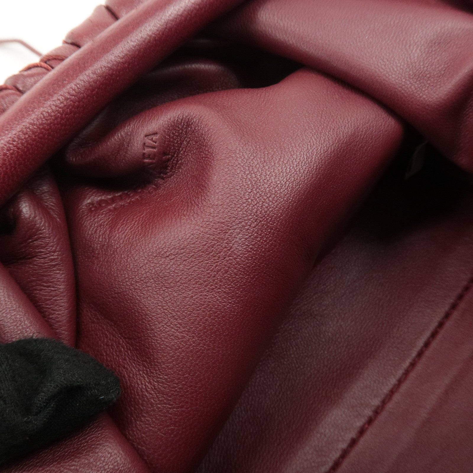 BOTTEGA VENETA Intrecciato Leather Mini Pouch Shoulder Bag Used