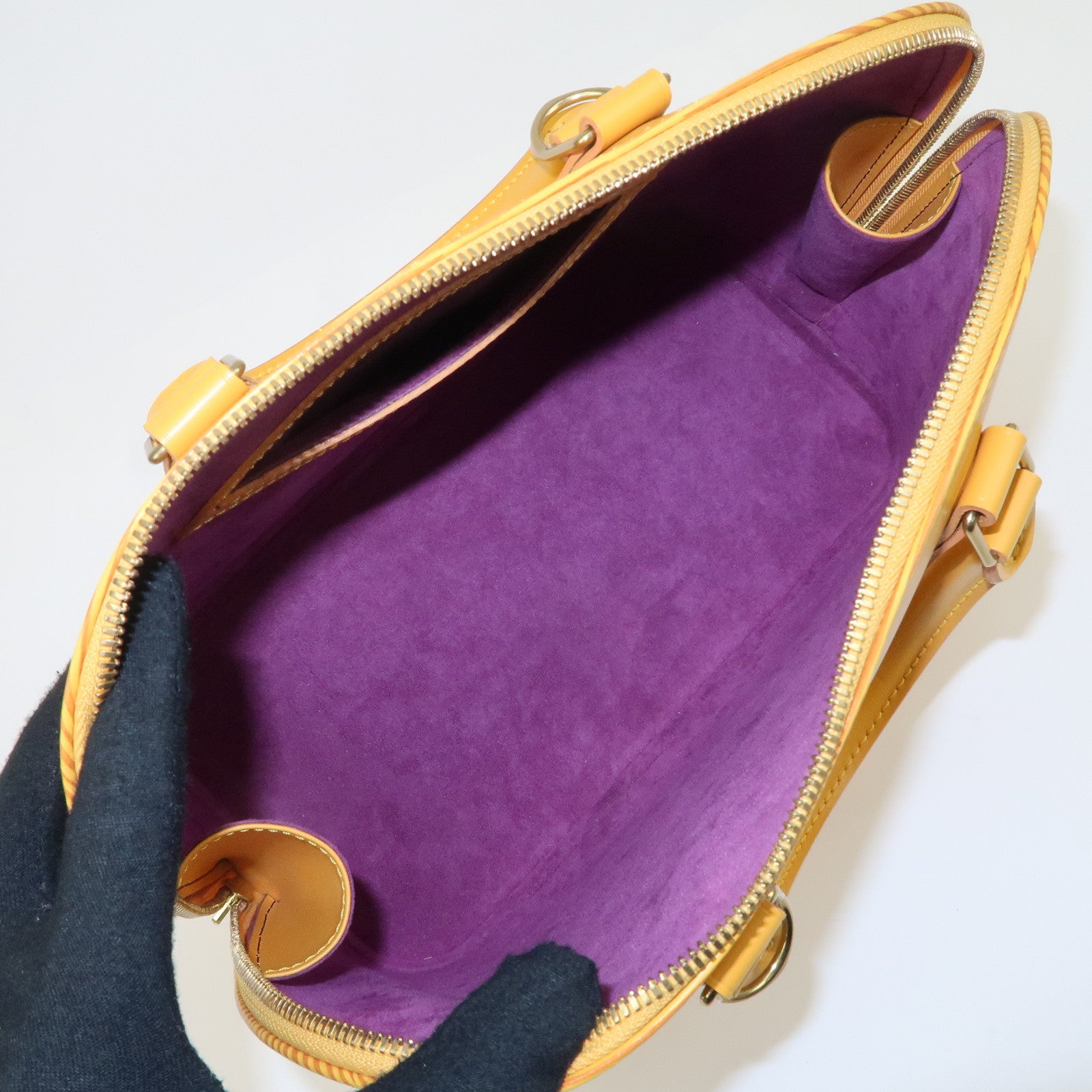 Louis Vuitton Epi Alma PM Hand Bag Tassili Yellow M52149 Used