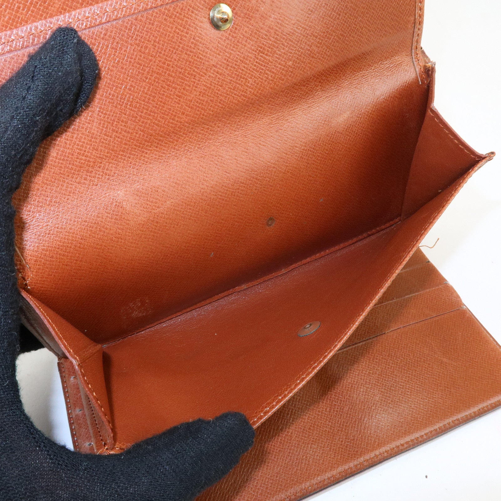 Louis Vuitton Monogram Set of 3 Wallet Brown M61730 M61215 Used