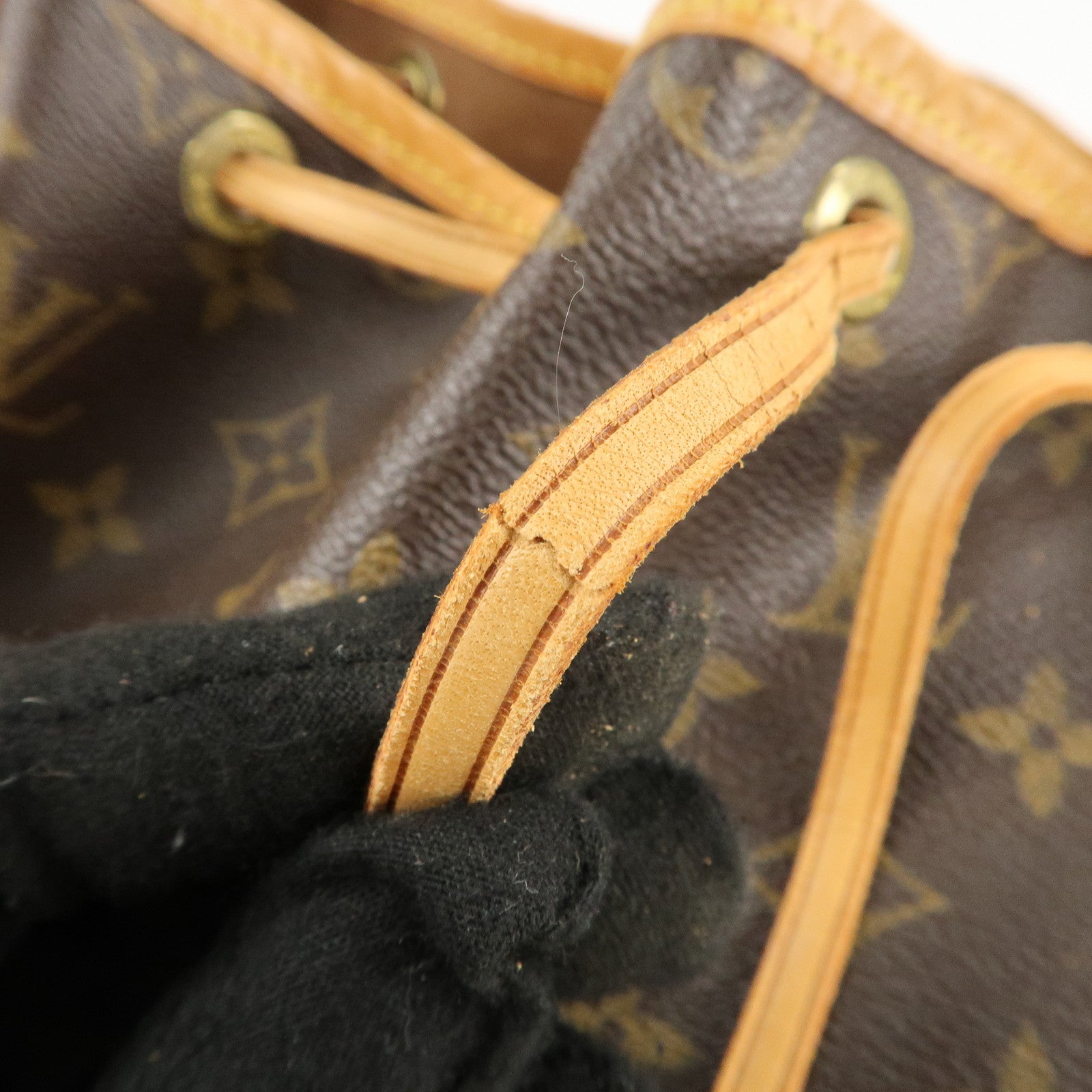 Louis Vuitton Monogram Noe Shoulder Bag Hand Bag Brown M42224 Used