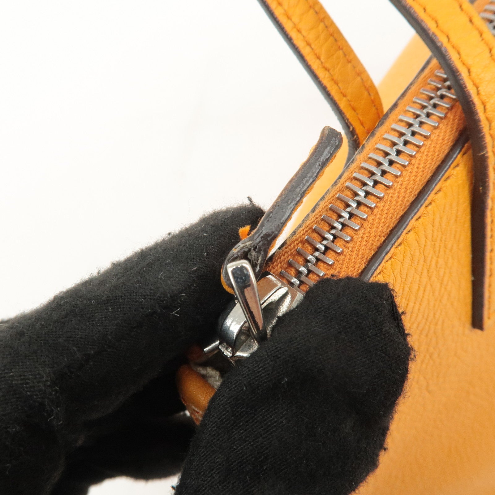 GUCCI Children SOHO Leather Tote Bag Hand Bag Orange 340618 Used