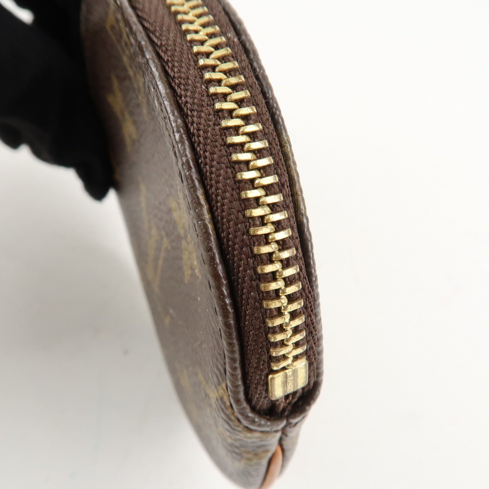Set of2 Louis Vuitton Monogram Porte Monnaie Rond Coin Case M61926 Used
