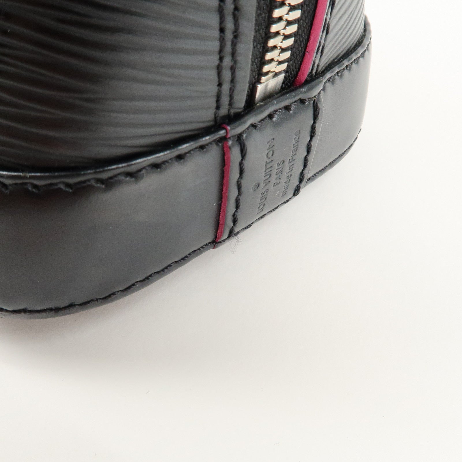 Louis Vuitton Epi Alma BB 2Way Shoulder Bag Noir Pink M54160 Used