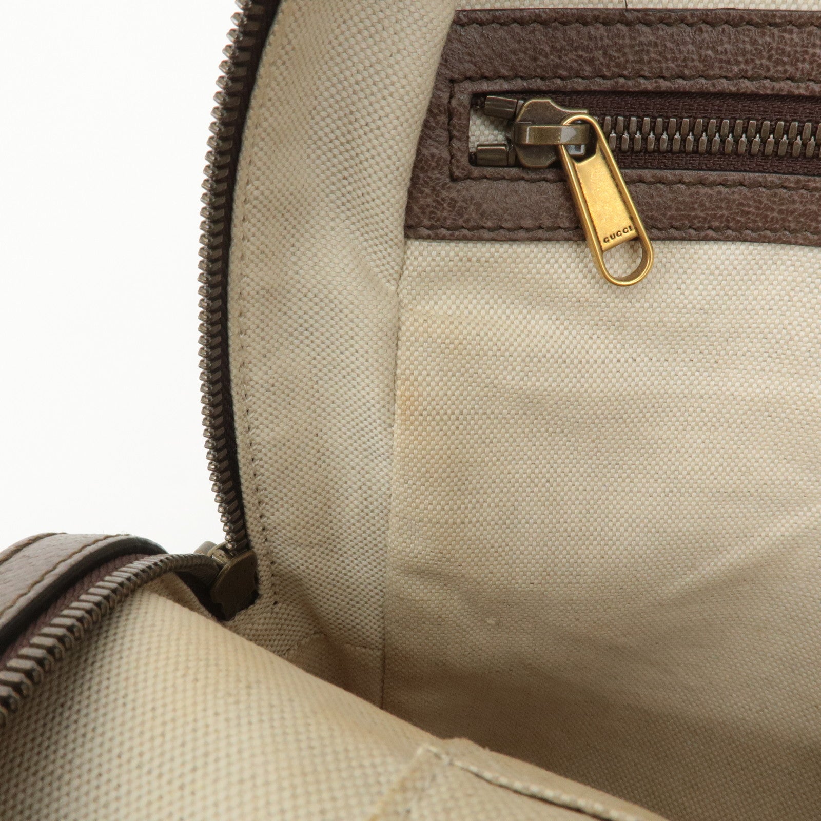 GUCCI Ophidia Sherry GG Supreme Leather Small Backpack 547965 Used