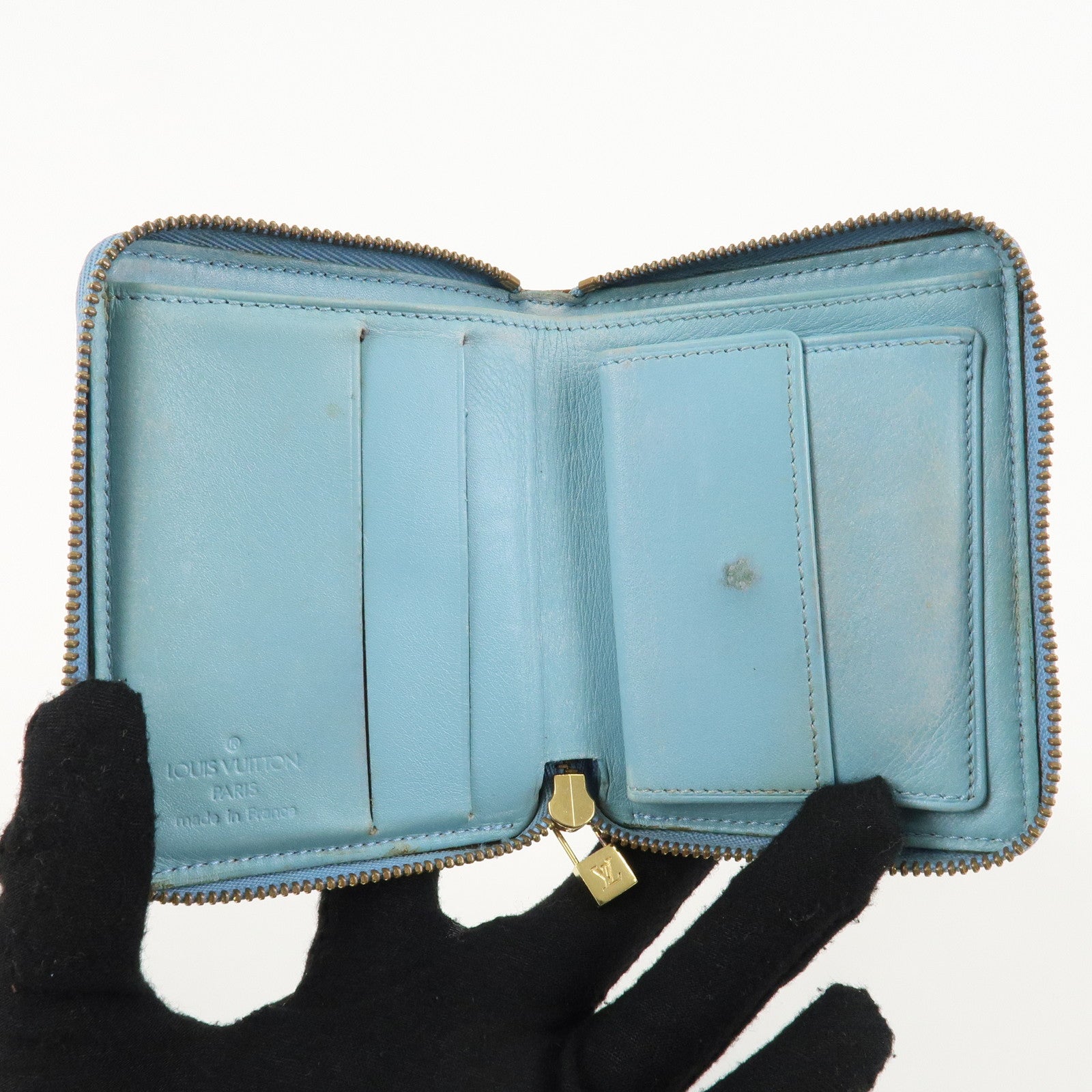 Louis Vuitton Monogram Vernis Set of 2 Wallet M91173 M91016 Used