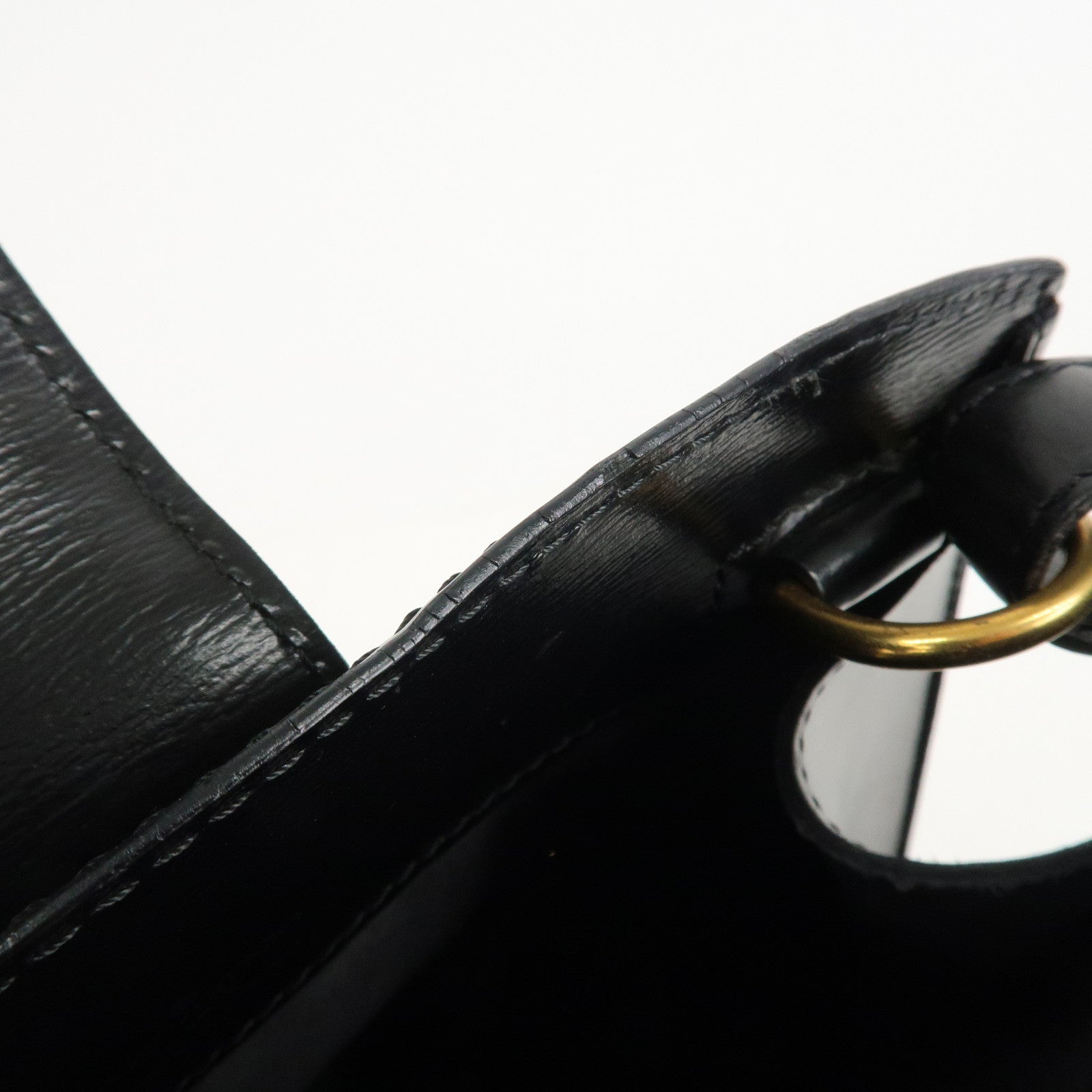 Louis Vuitton Epi Cluny Shoulder Bag Black Noir M52252 Used