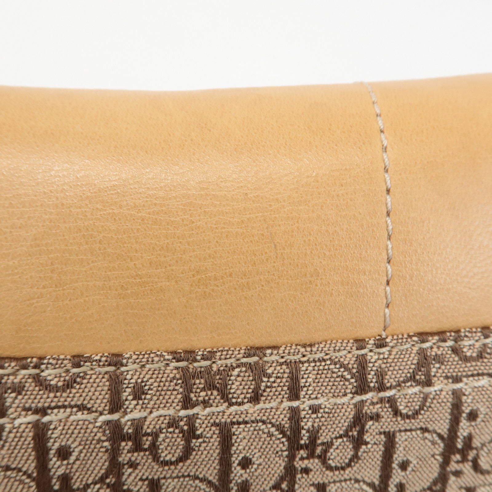 Christian Dior Street Chic Trotter Canvas Leather Shoulder Bag Used