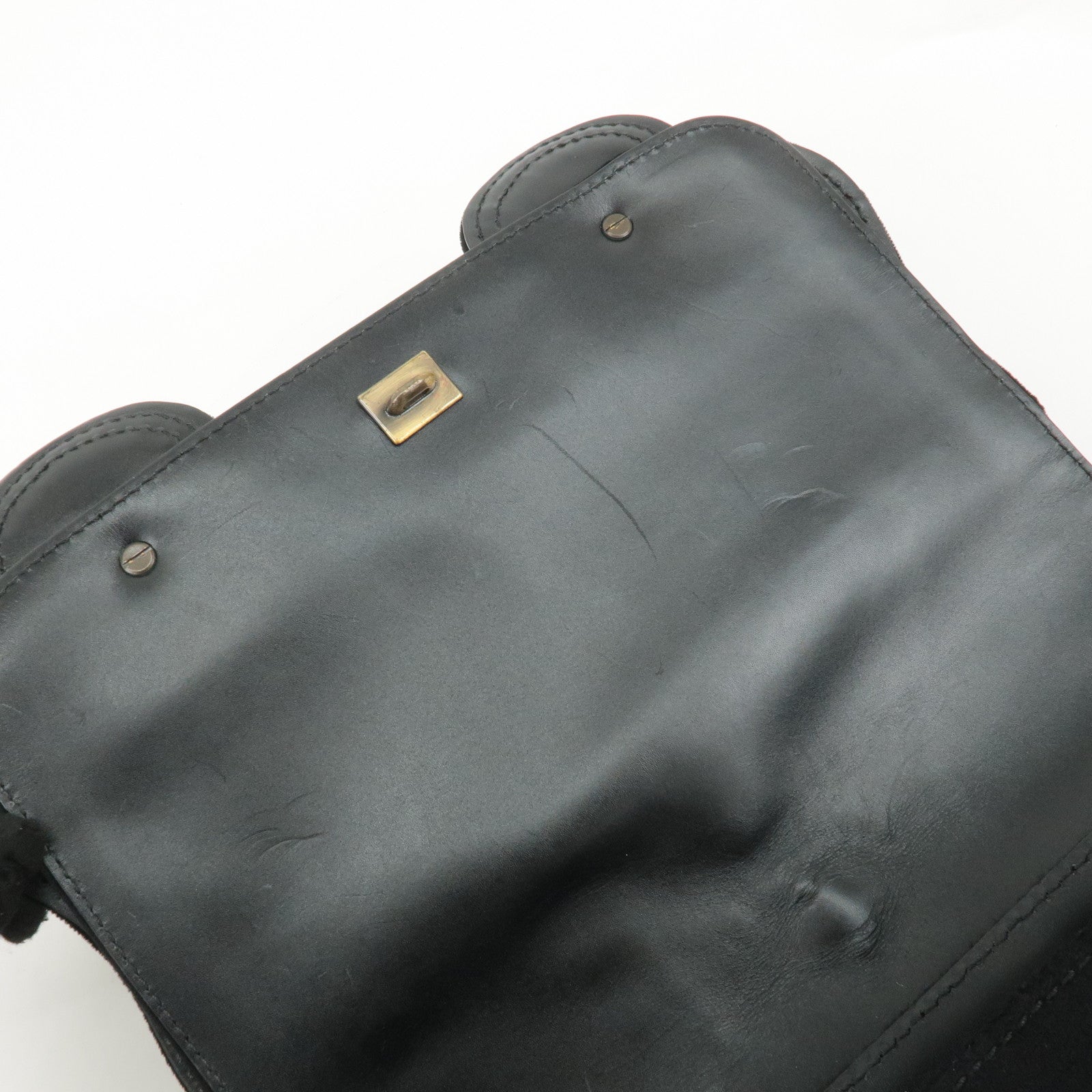 FENDI Chain Shoulder Bag Wool Leather Shoulder Bag 8BN165 Used